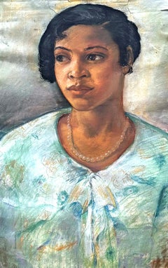 "Portrait of Lois Mailou Jones, Harlem Renaissance Artist", by Dan Terry Reid