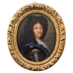 Portrait Of Louis XIV In Armor - Follower Of Hyacinthe Rigaud (1659 - 1743)