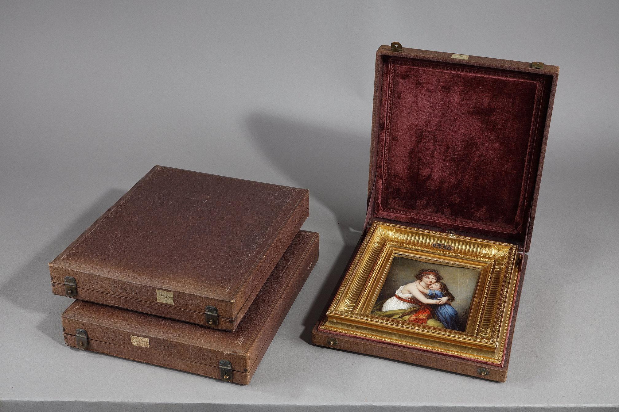 Retrato de la Sra. Vigée-Lebrun y su hija según Elisabeth Vigée-Lebrun Dorado en venta