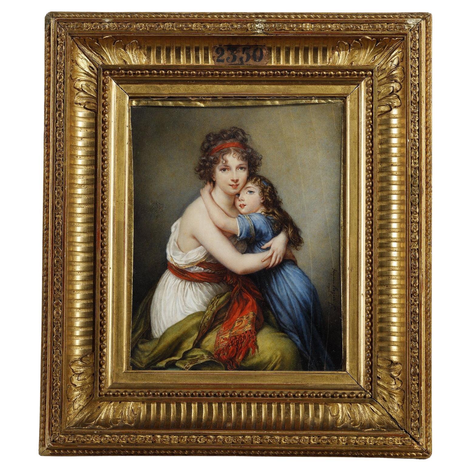 Retrato de la Sra. Vigée-Lebrun y su hija según Elisabeth Vigée-Lebrun en venta
