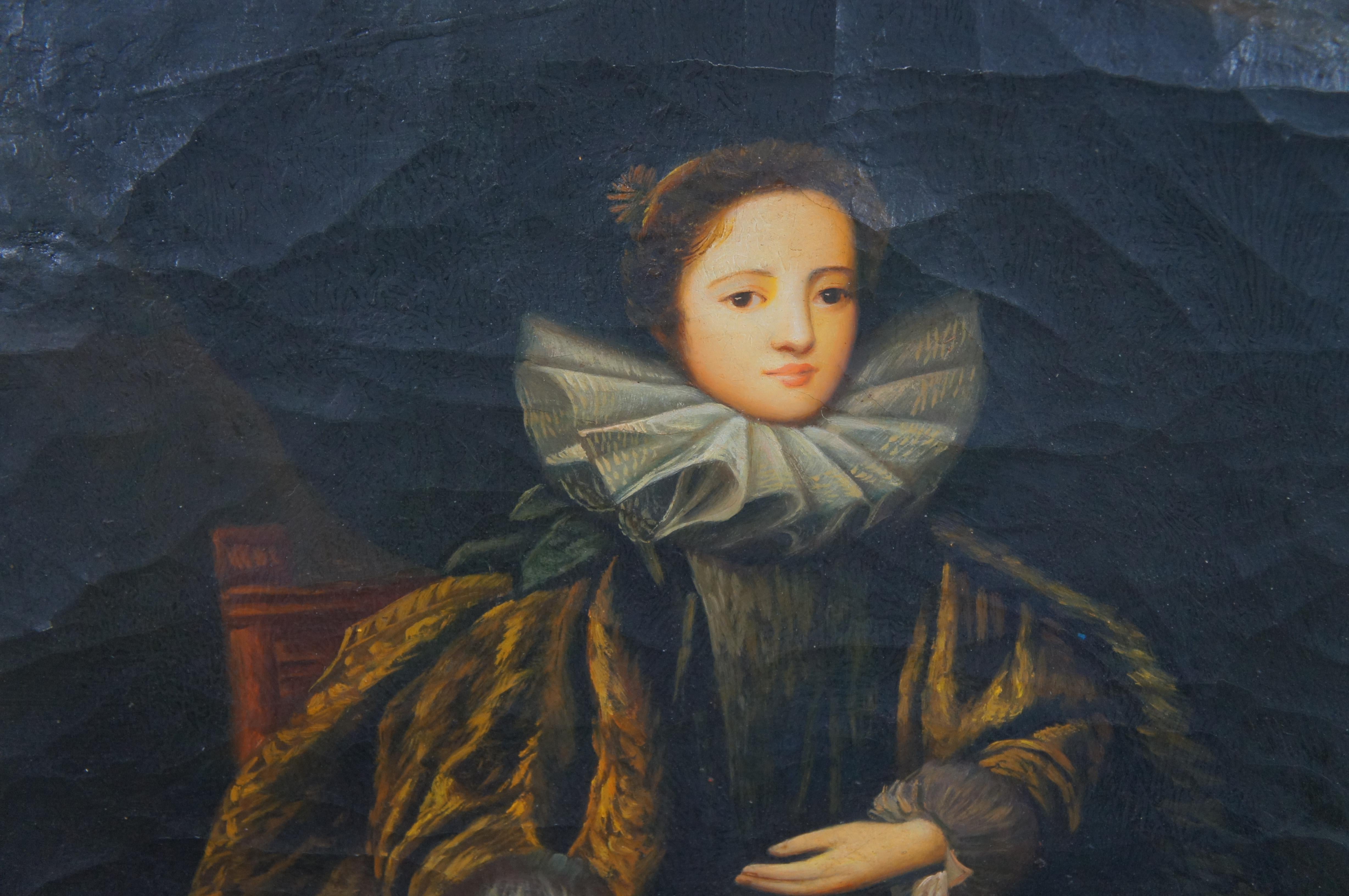 Portrait de Marchesa Balbi d'après Anthony Van Dyck Peinture à l'huile sur toile 33