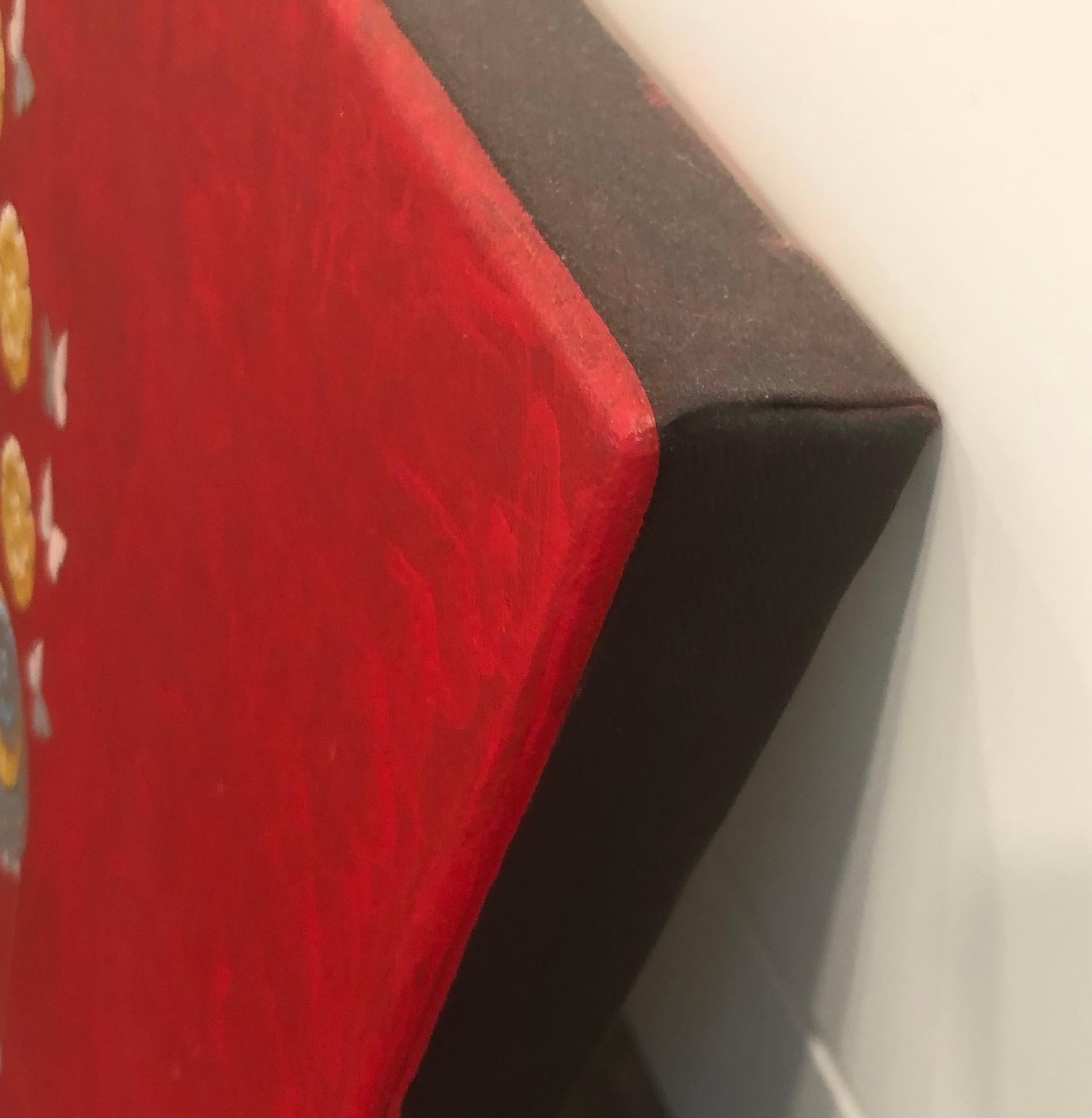 Brossé Portrait de Maria Callas comme Turandot.  Peinture originale de Lynn Curlee en vente