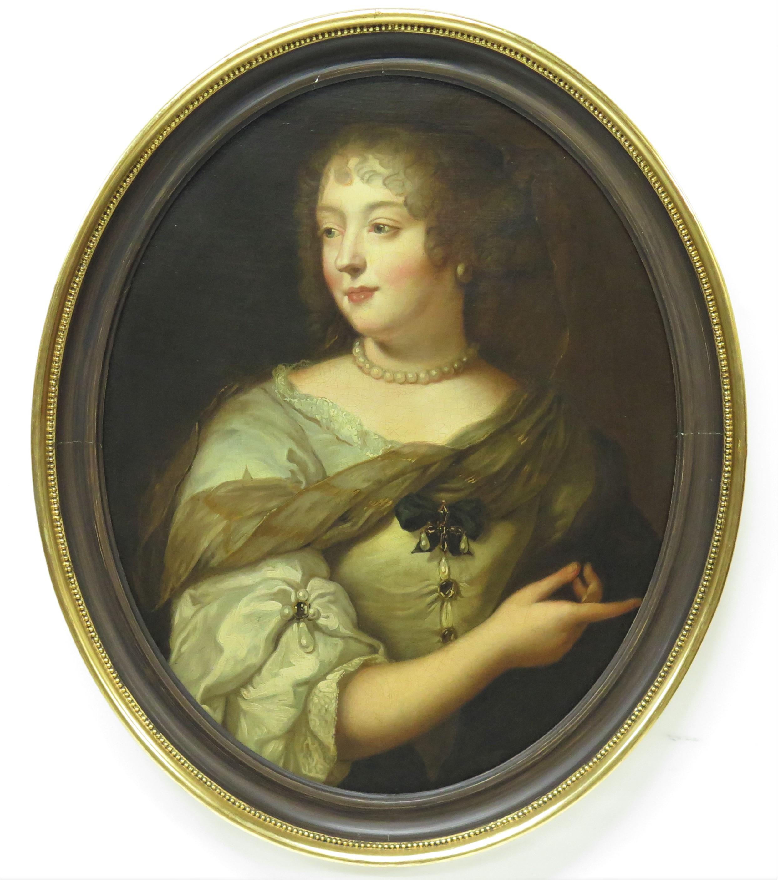 Marie de Rabutin-Chantal, Marquise de Sévigné (France, 1626-1696), after a famous portrait by painter and engraver Claude Lefèbvre (France, 1633–1675)

also widely known as Madame de Sévigné or Mme de Sévigné, was a French aristocrat, remembered for