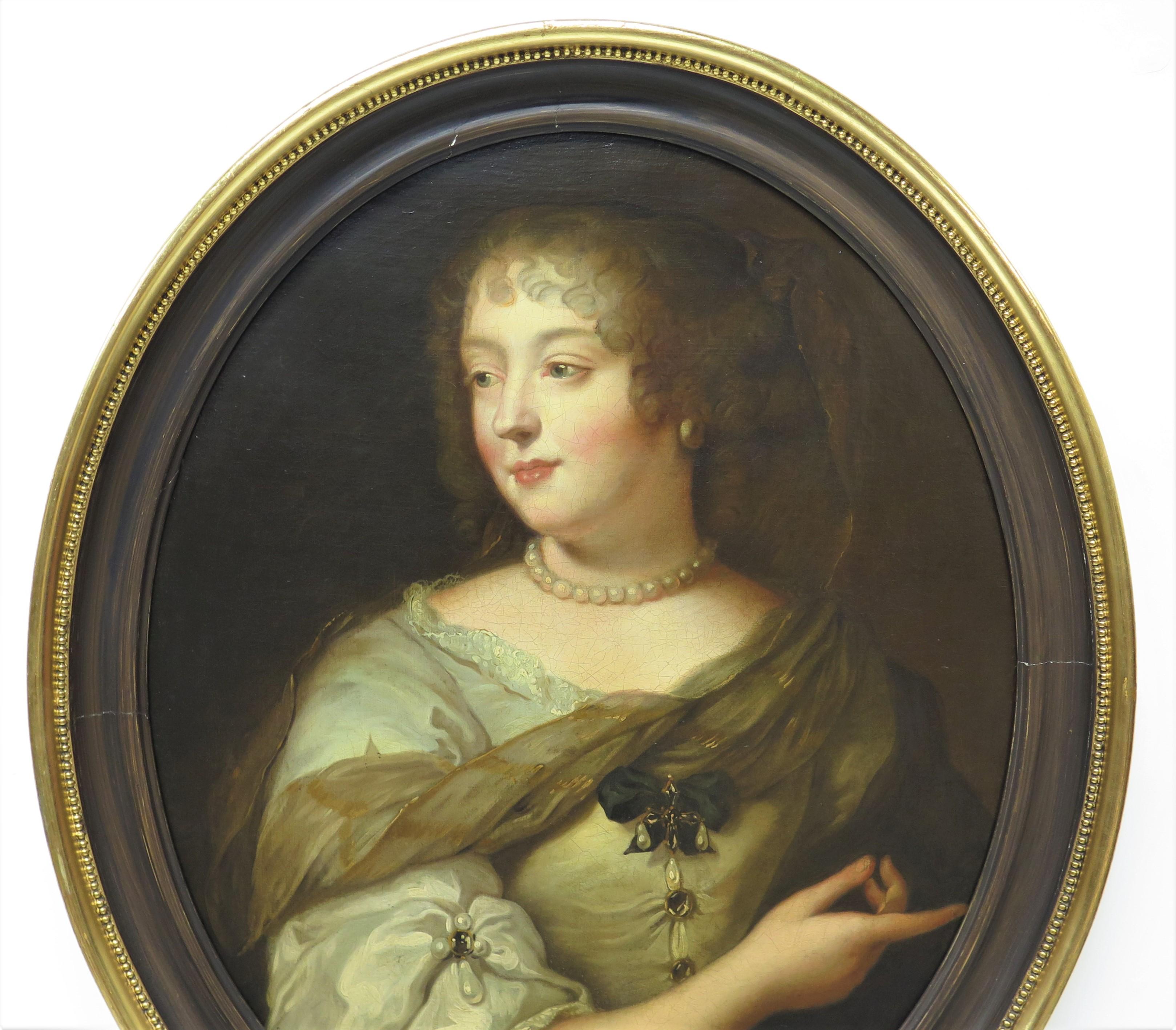 Baroque Portrait of Marie de Rabutin-Chantal after Claude Lefèbvre (France, 1633–1675)
