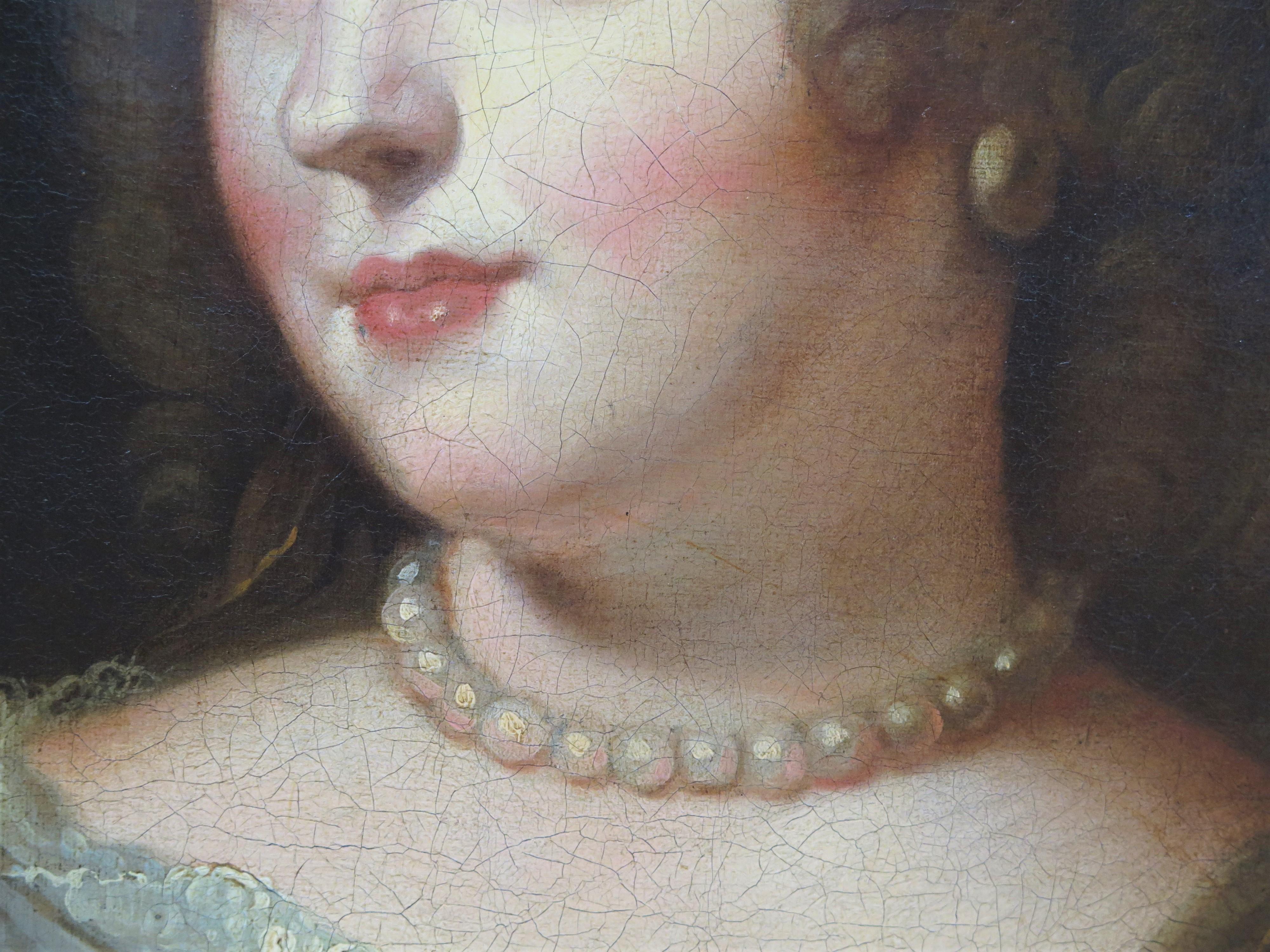 Portrait of Marie de Rabutin-Chantal after Claude Lefèbvre (France, 1633–1675) In Good Condition In Dallas, TX