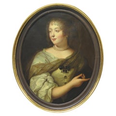 Antique Portrait of Marie de Rabutin-Chantal after Claude Lefèbvre (France, 1633–1675)