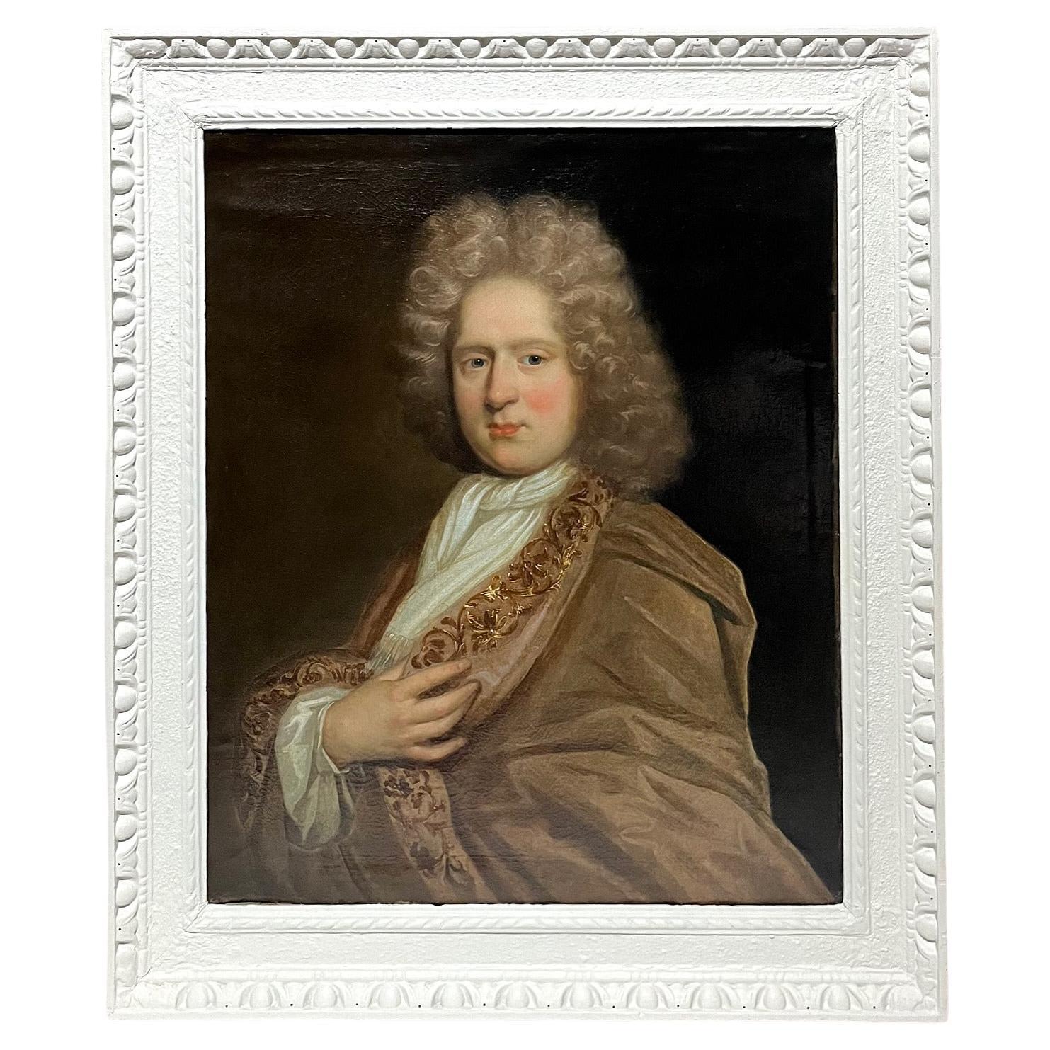 Portrait of 'Mr. Bell' Attributed to Sir Godfrey Kneller, circa 1720 For Sale