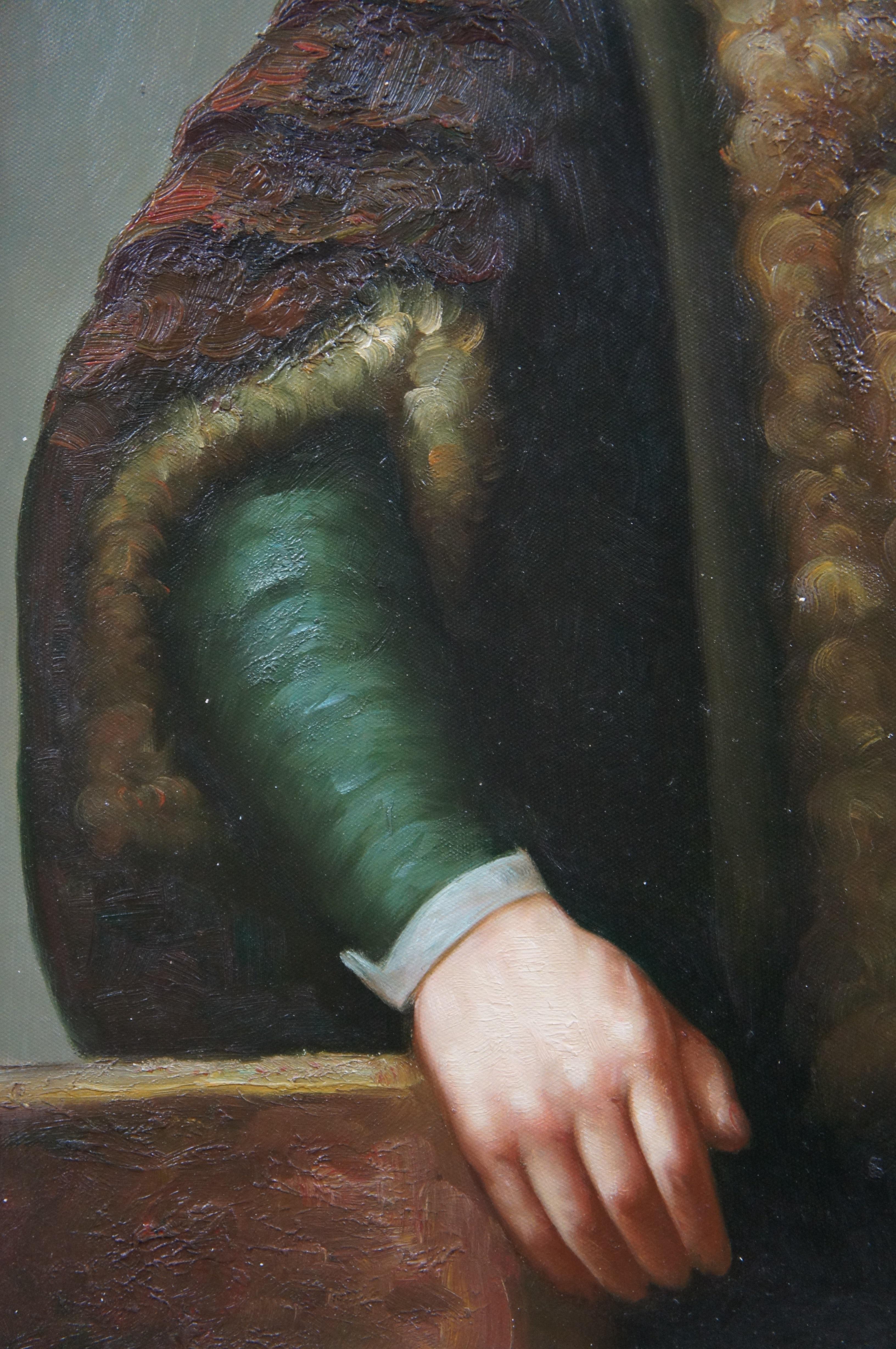 Portrait de Nicolaes Ruts comme négociant en fourrure d'après la peinture à l'huile de Rembrandt van Rijn 35 po en vente 5