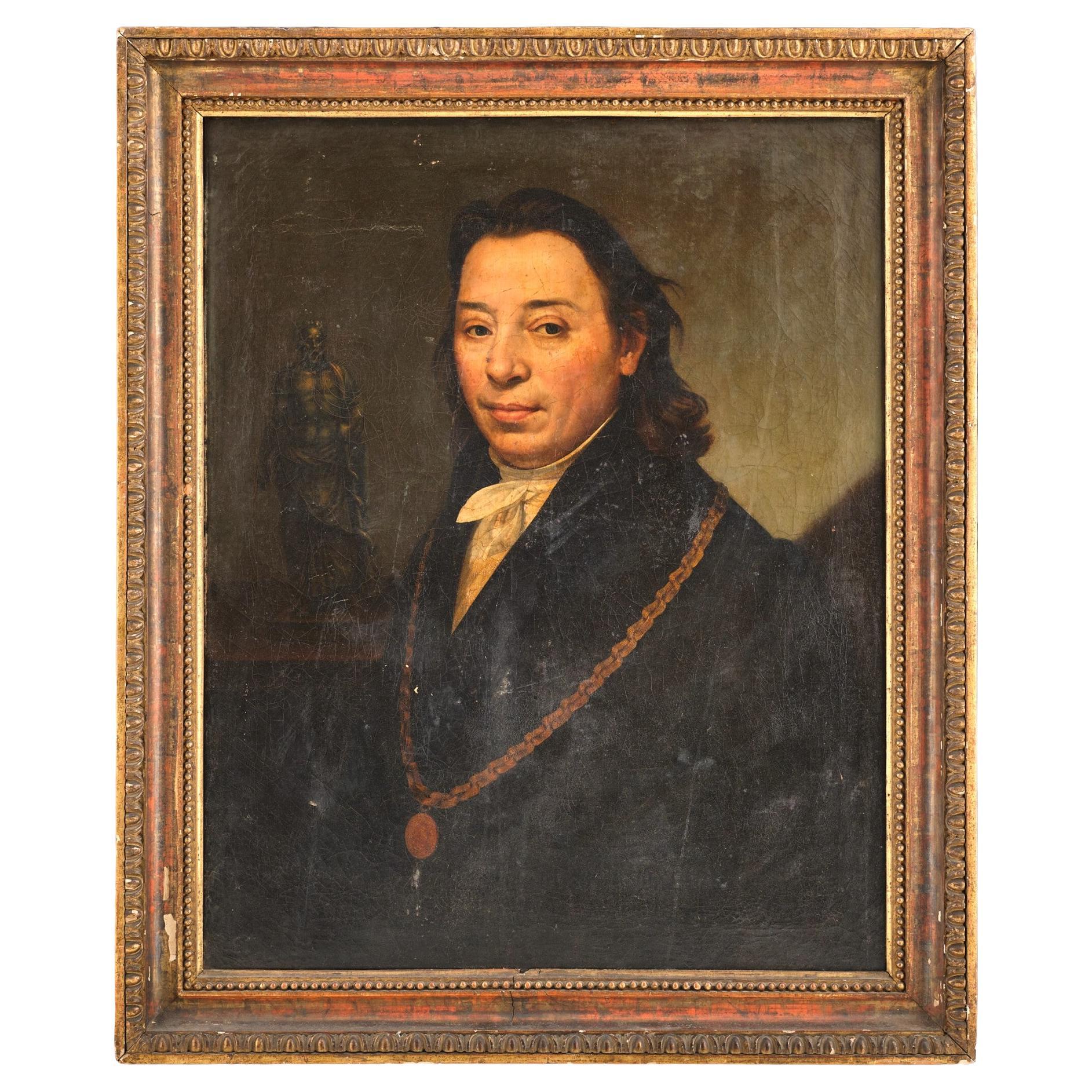 Portrait of Noted Czech Physician Julius Vincenz von Krombholz (1782-1843)  For Sale