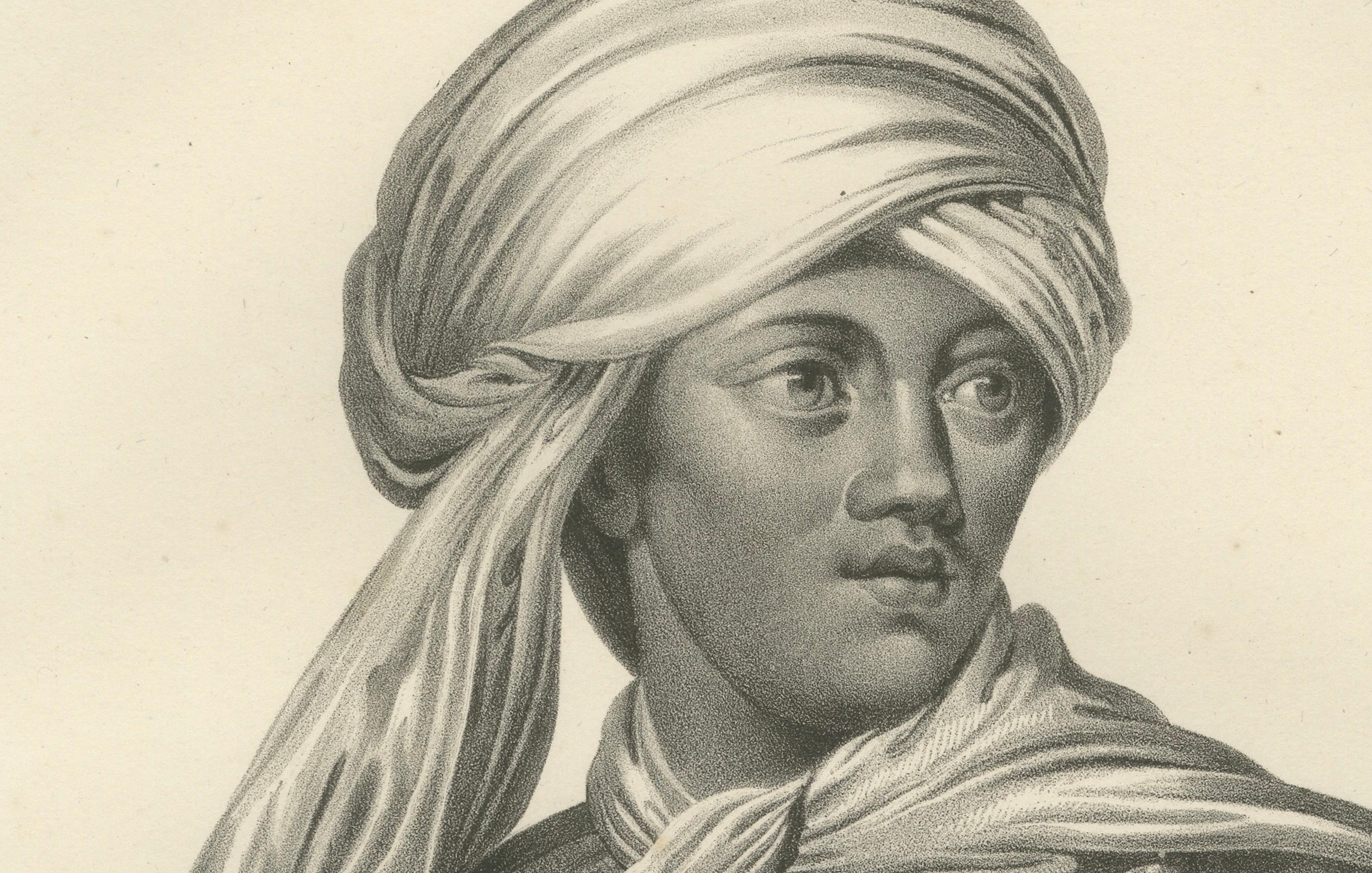 Porträt eines Omai, eines polynesischen Mannes, von Karl Joseph Brodtmann, 1835 (Mittleres 19. Jahrhundert) im Angebot