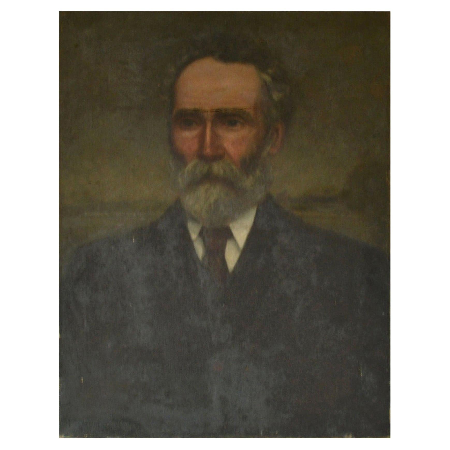 Oil Painting Portrait of Pate McPhun, John Watson, 1912