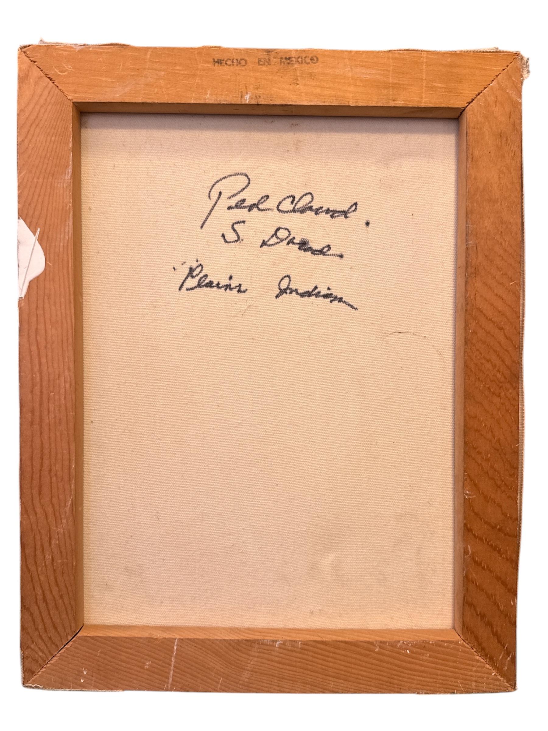 Retrato del guerrero indio Nube Roja Planes Firmado por W.Mcnall en Bueno estado para la venta en Pasadena, CA