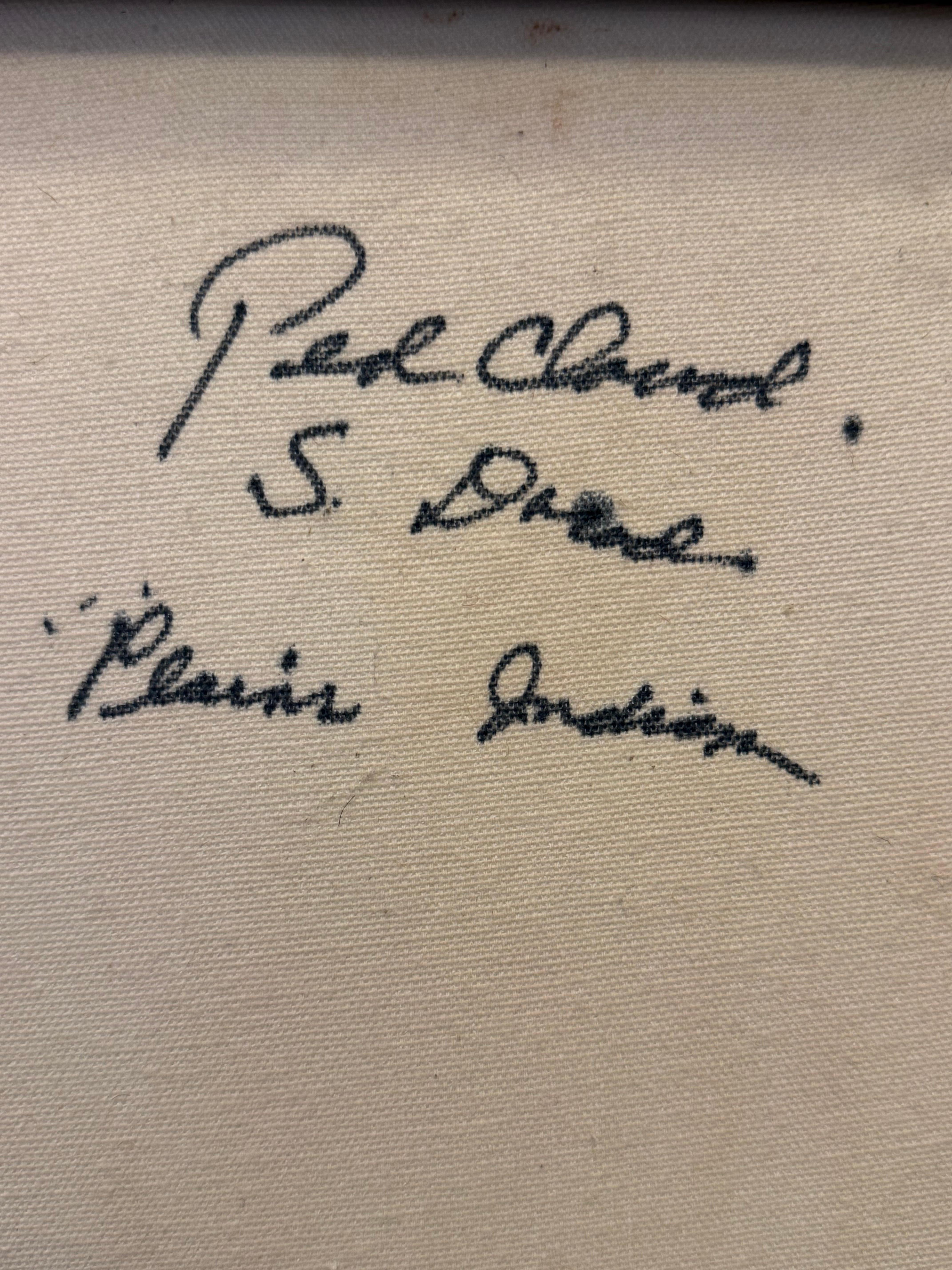Retrato del guerrero indio Nube Roja Planes Firmado por W.Mcnall siglo XX en venta