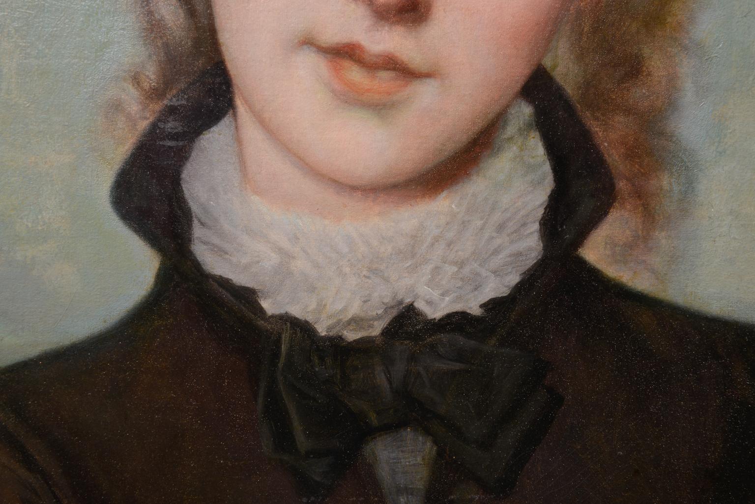 French Portrait of Self-Conceited Young Woman