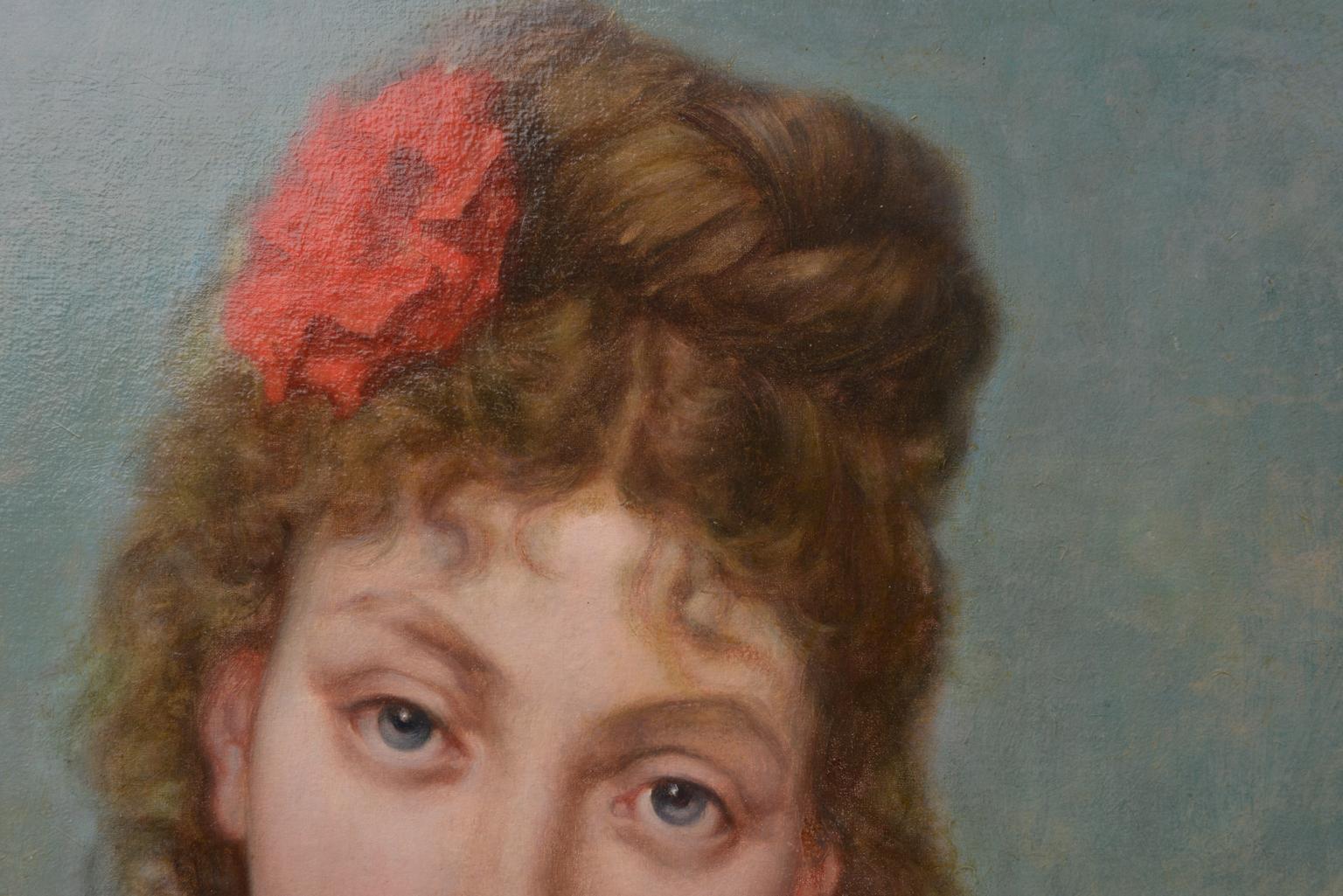 19th Century Portrait of Self-Conceited Young Woman