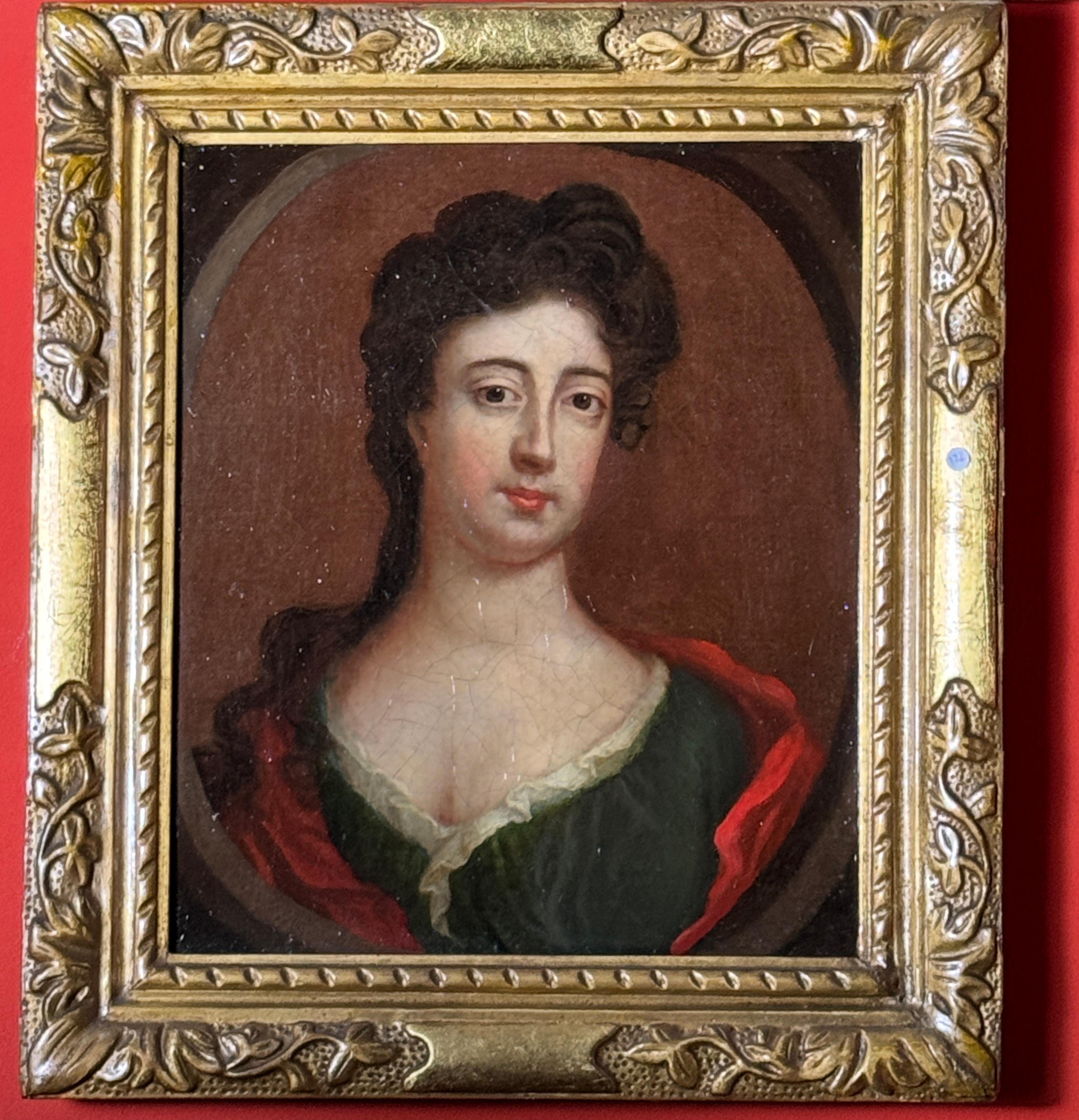 Porträt von Sophie Charlotte von Hannover, Königin von Preußen, 18. Jahrhundert (Geölt) im Angebot