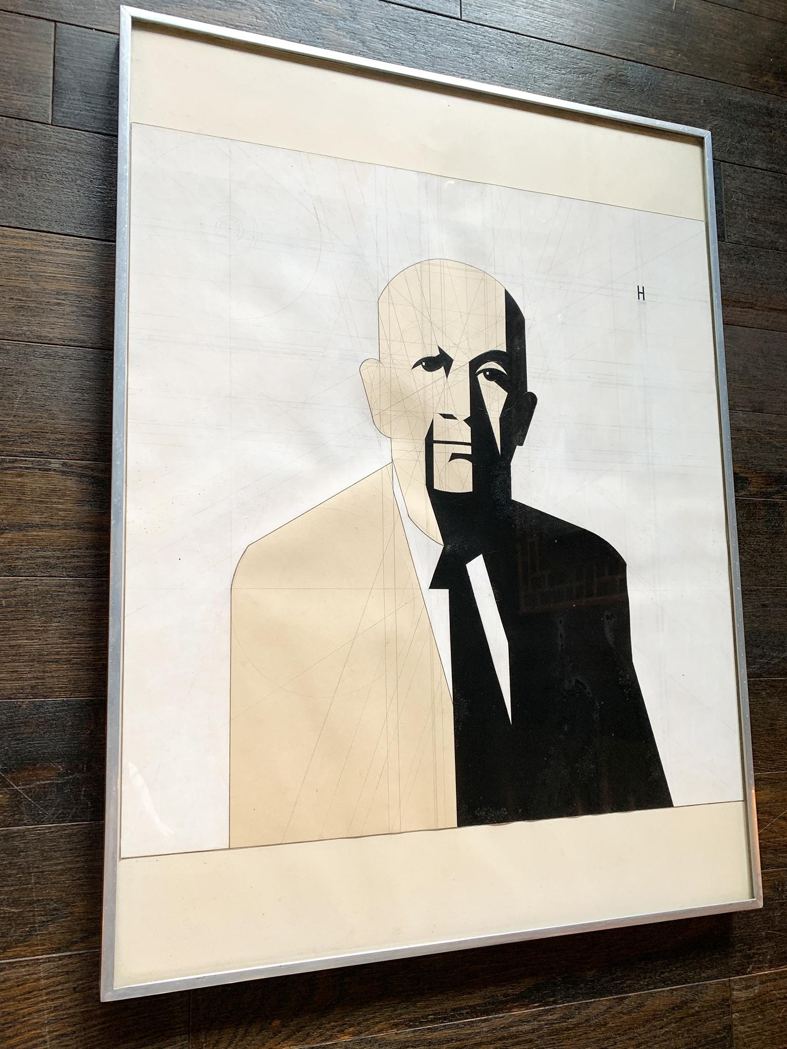 Mid-20th Century Portrait of the Artist's Father, by Earl Hubbard For Sale