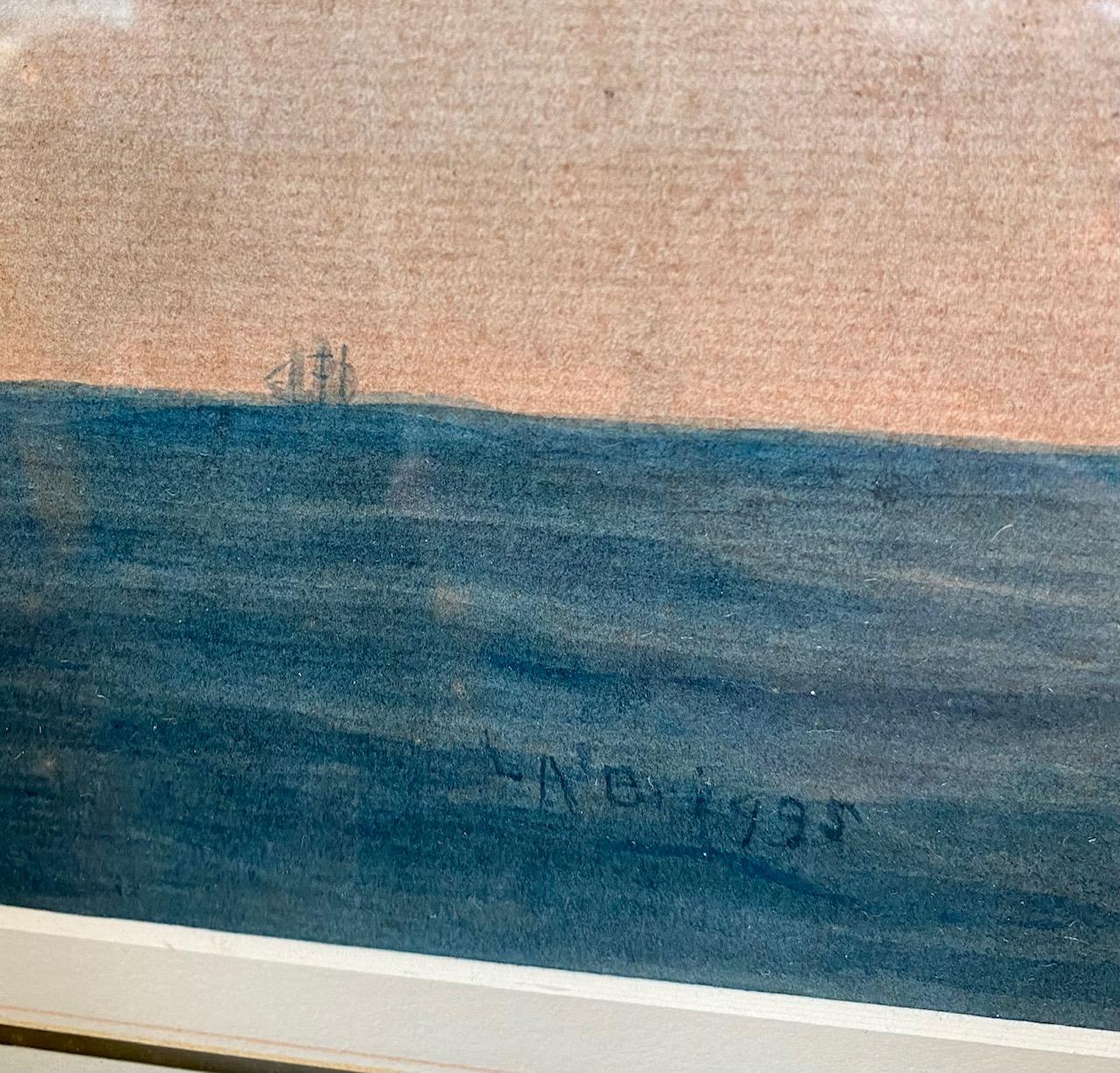 Portrait of the Clipper Ship Oriental by Lucius A. Briggs, 1925 In Good Condition In Nantucket, MA