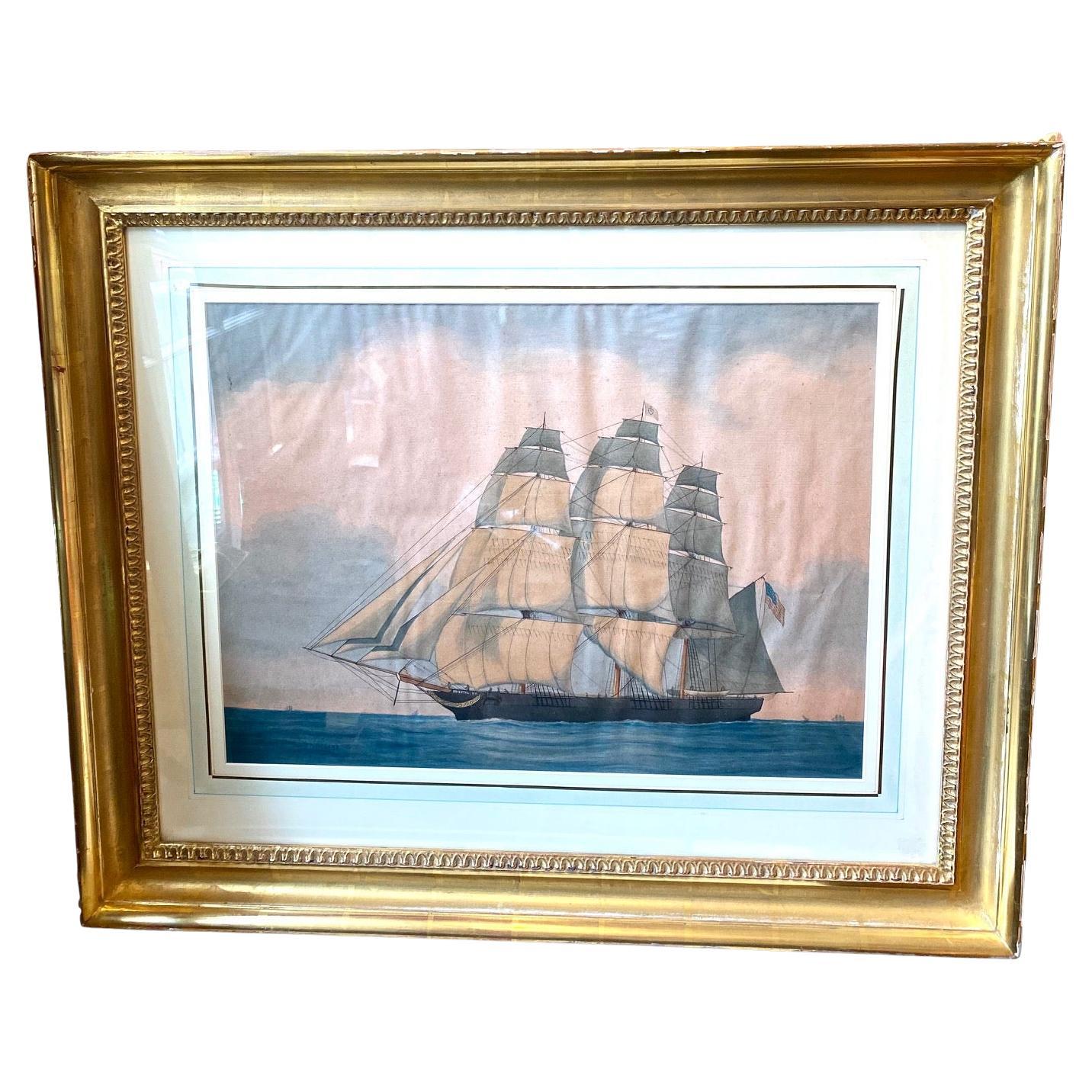 Portrait of the Clipper Ship Oriental by Lucius A. Briggs, 1925