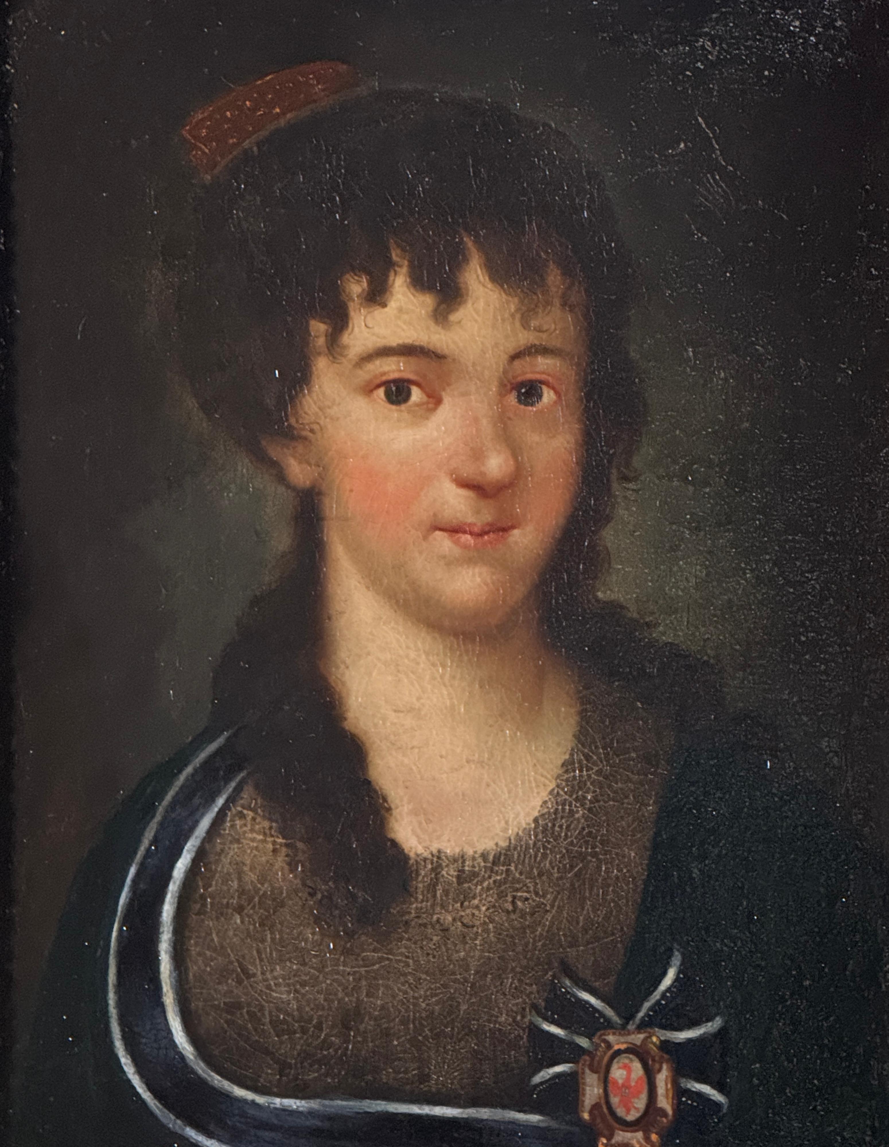 Portrait of the Countess of Fuenteblanca, Spanish School, late 18th Century (Spanisch) im Angebot