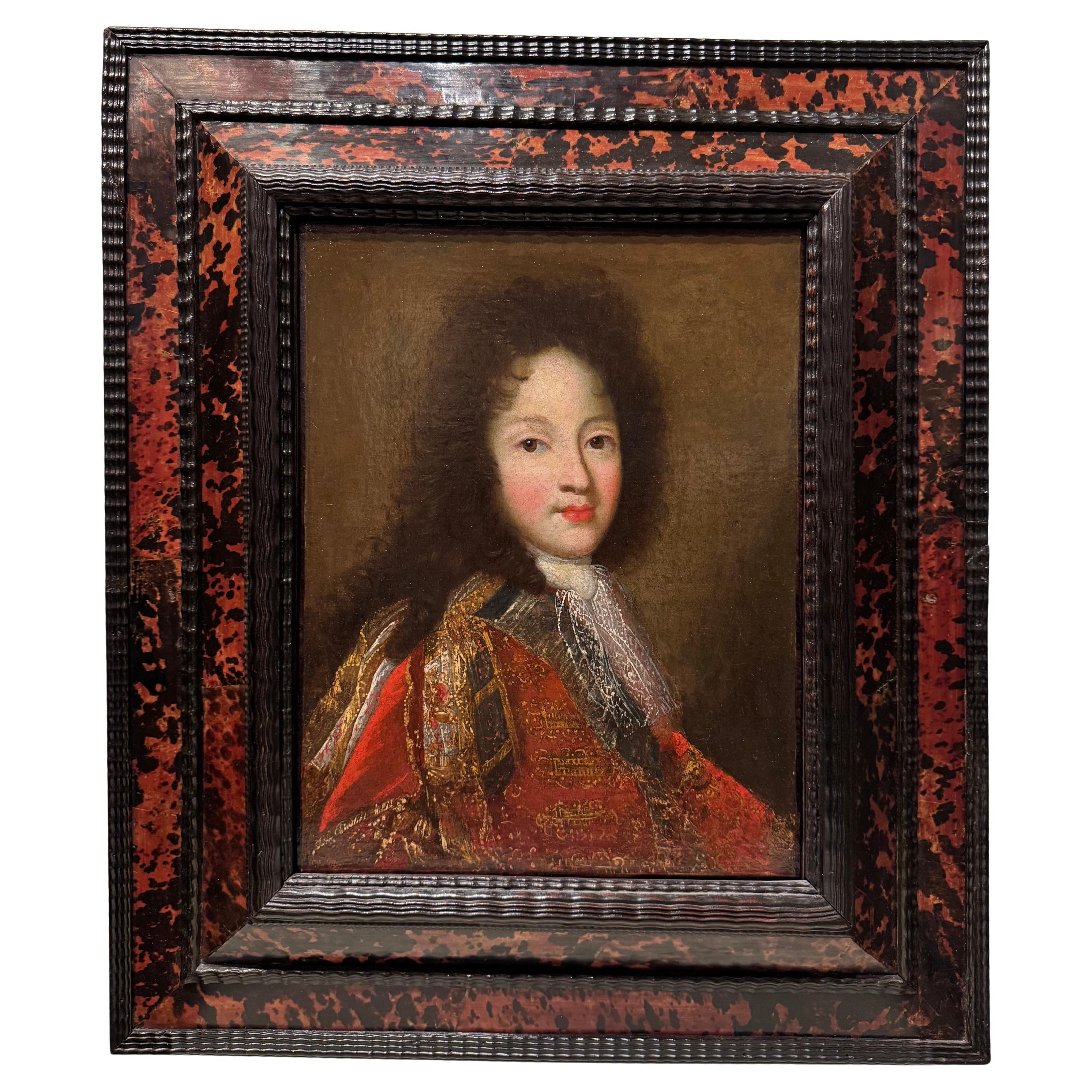 Portrait of the Duke of Burgundy? , F. de TROY ? French school, 17th century