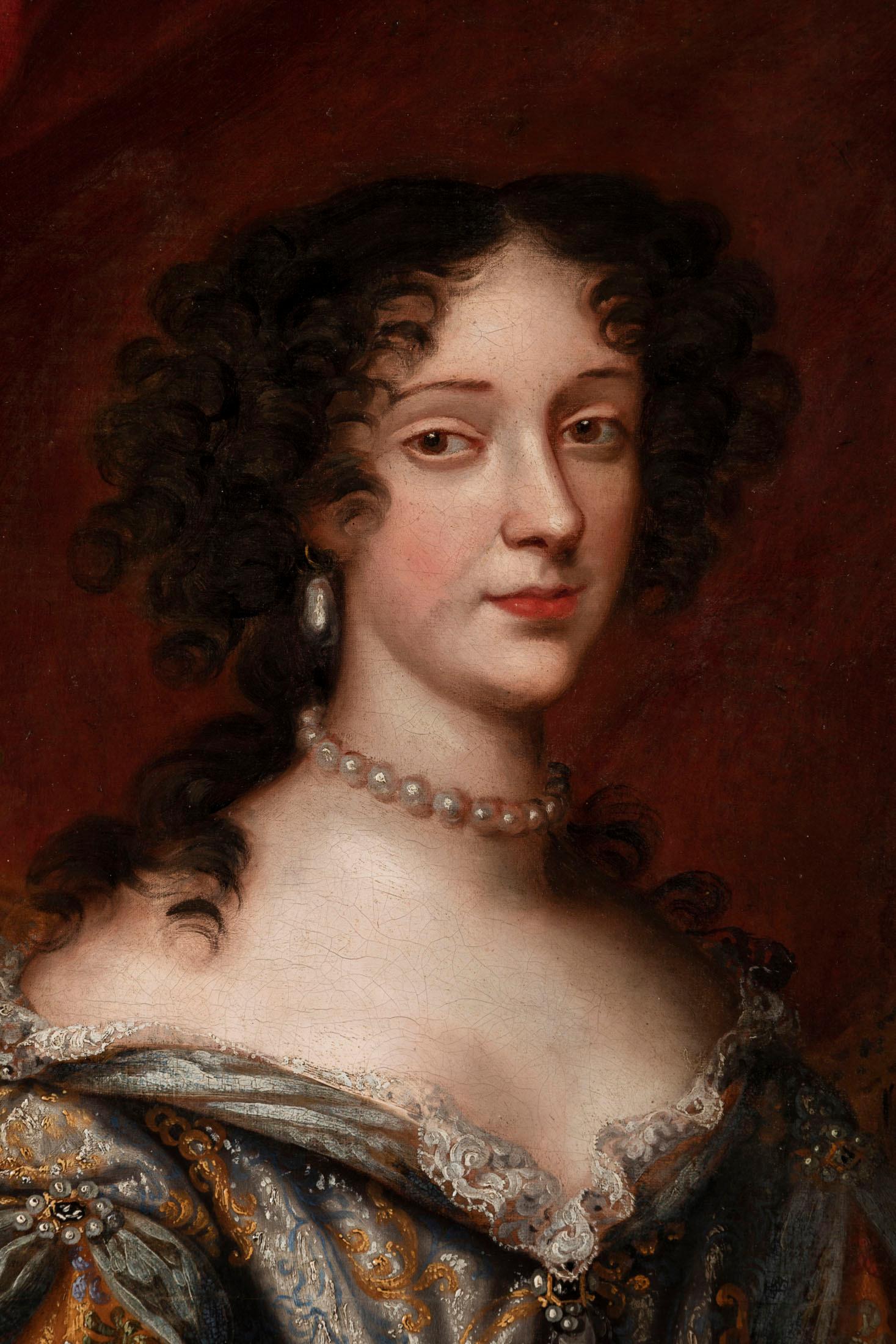 Portrait of the Princess of Modena, Attributed to Henri Gascar, 17th Century 2