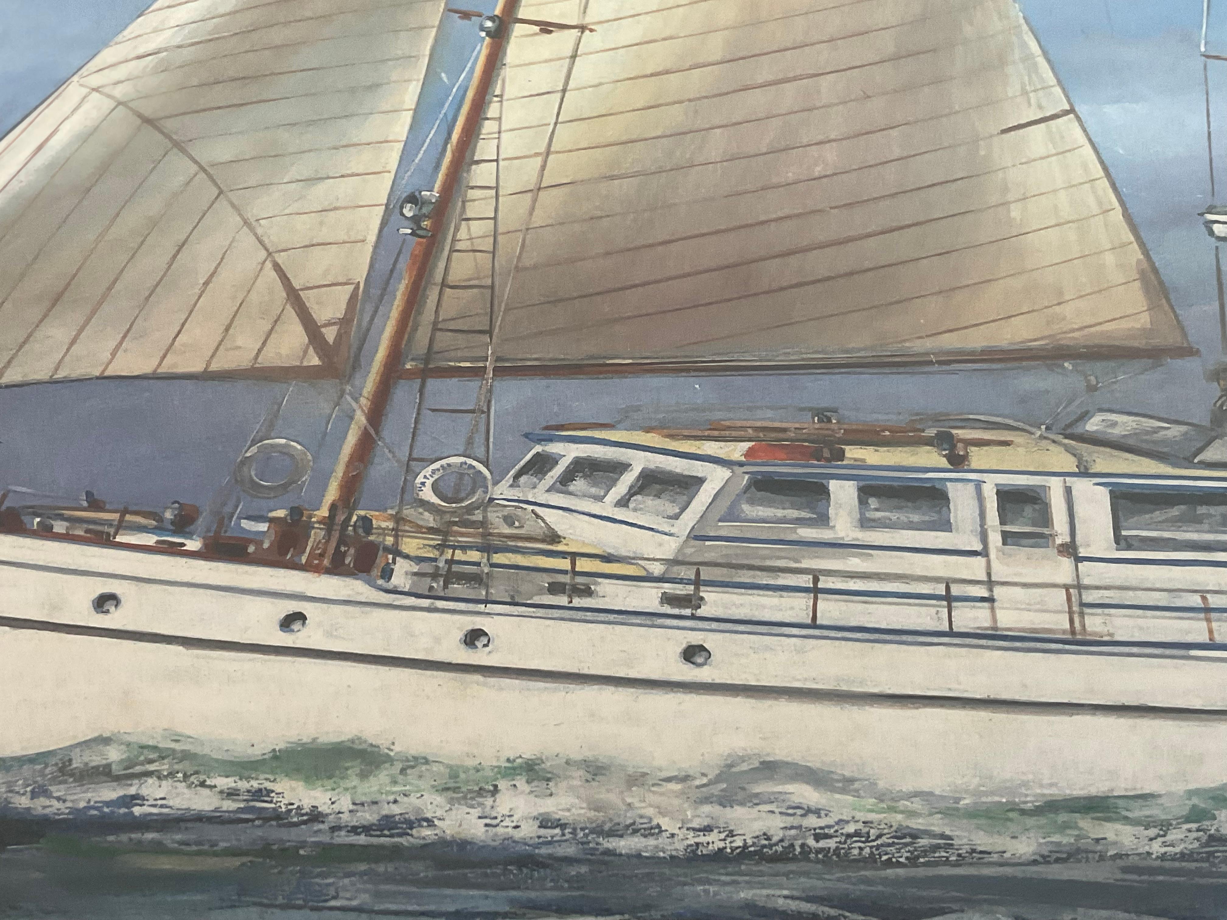 Portrait of the Yacht Patience Prudence For Sale 4