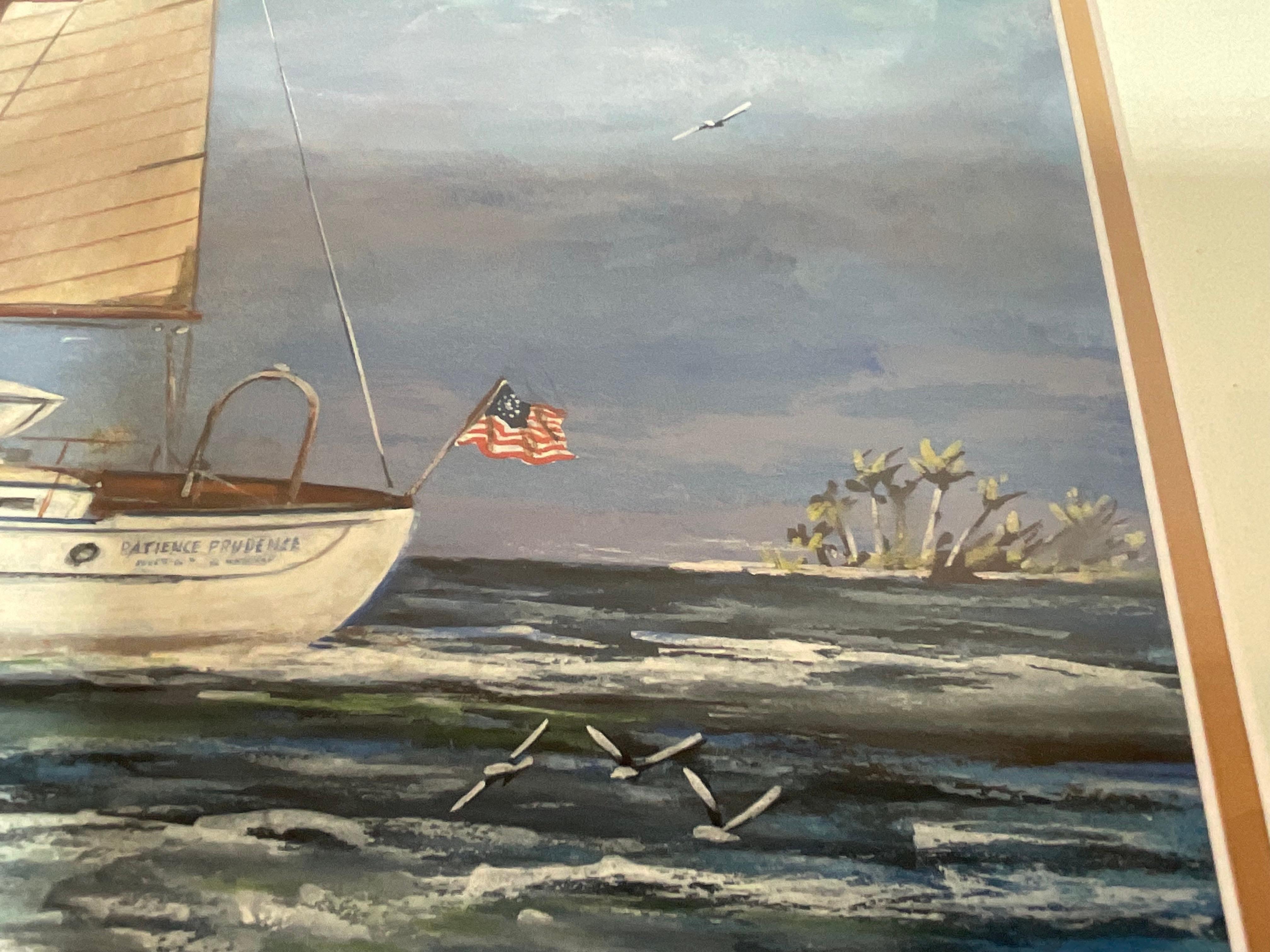 Portrait of the Yacht Patience Prudence For Sale 1