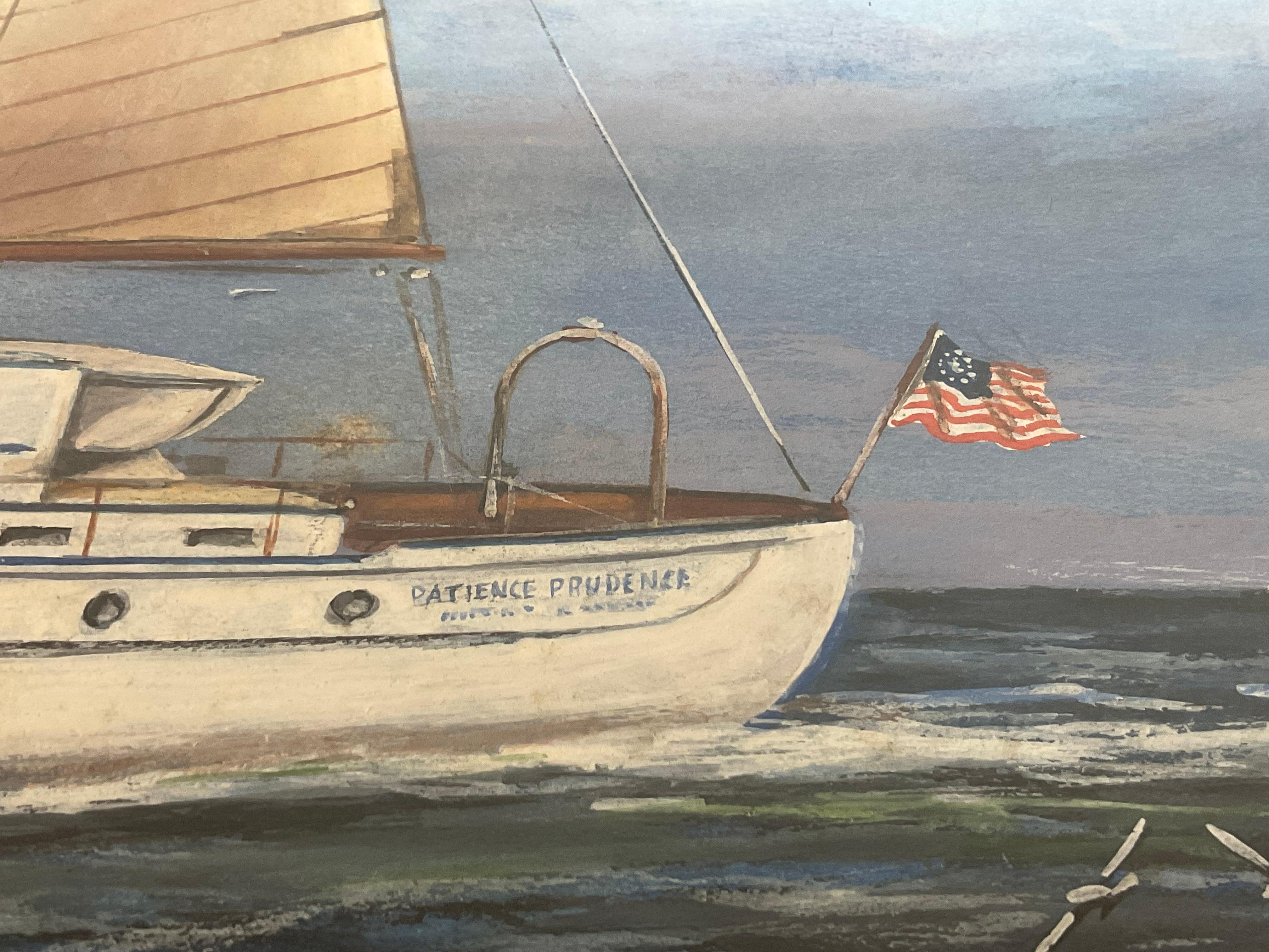 Portrait of the Yacht Patience Prudence For Sale 2