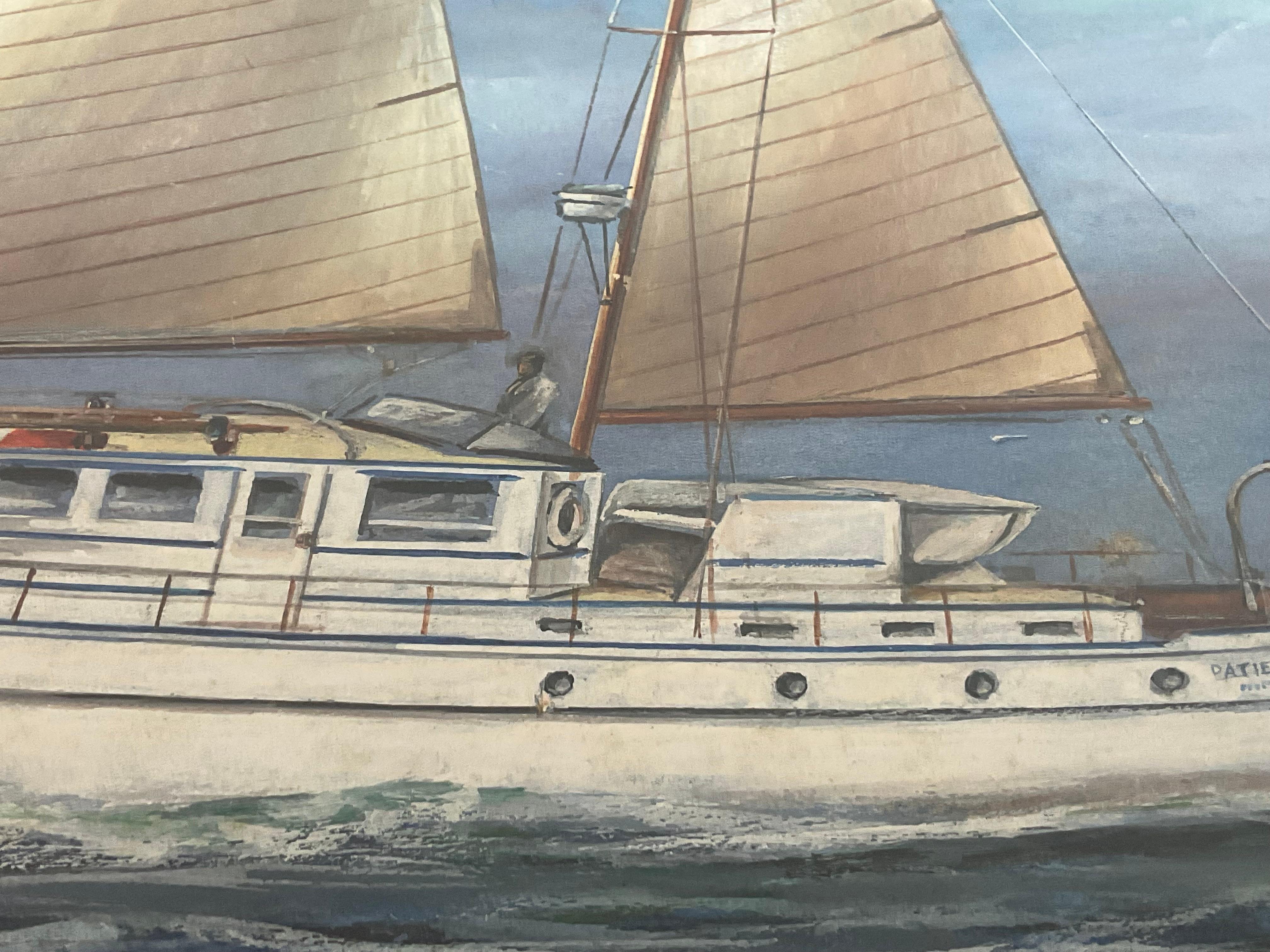 Portrait of the Yacht Patience Prudence For Sale 3