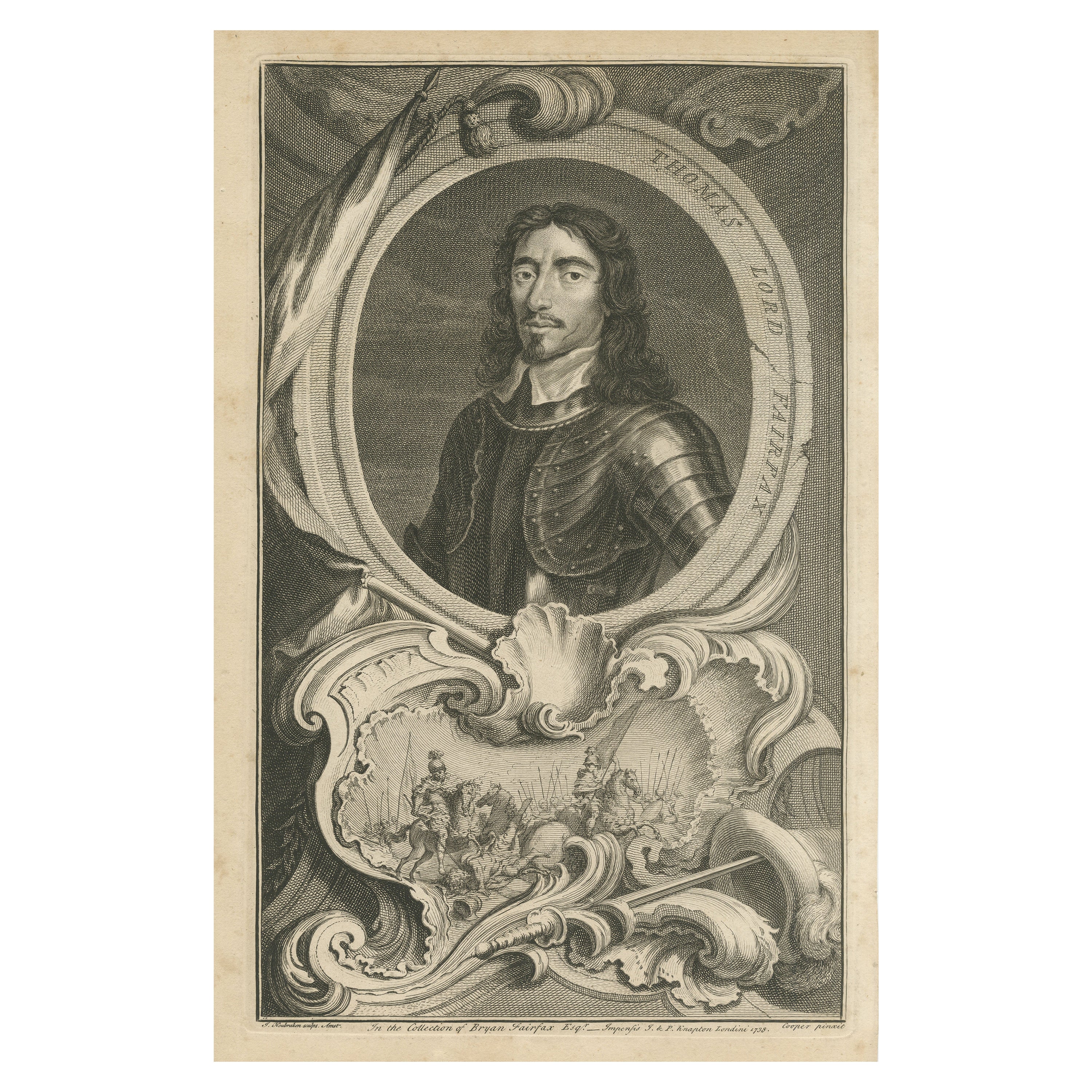 Old Portrait von Thomas Fairfax, Old Portrait  Der erfolgreichste Parlamentarische Offizier im Angebot
