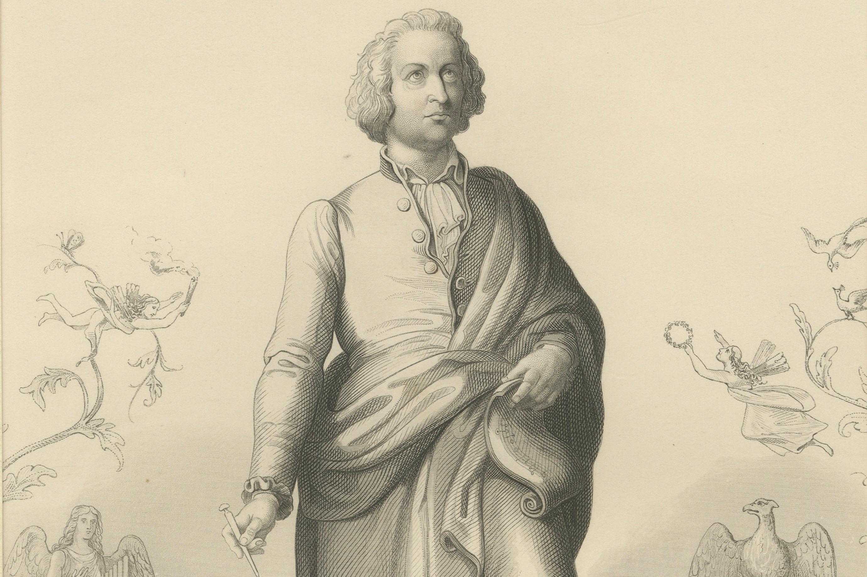 Porträt von Wolfgang Amadeus Mozart, Brain & Payne, London, um 1830 im Zustand „Gut“ im Angebot in Langweer, NL
