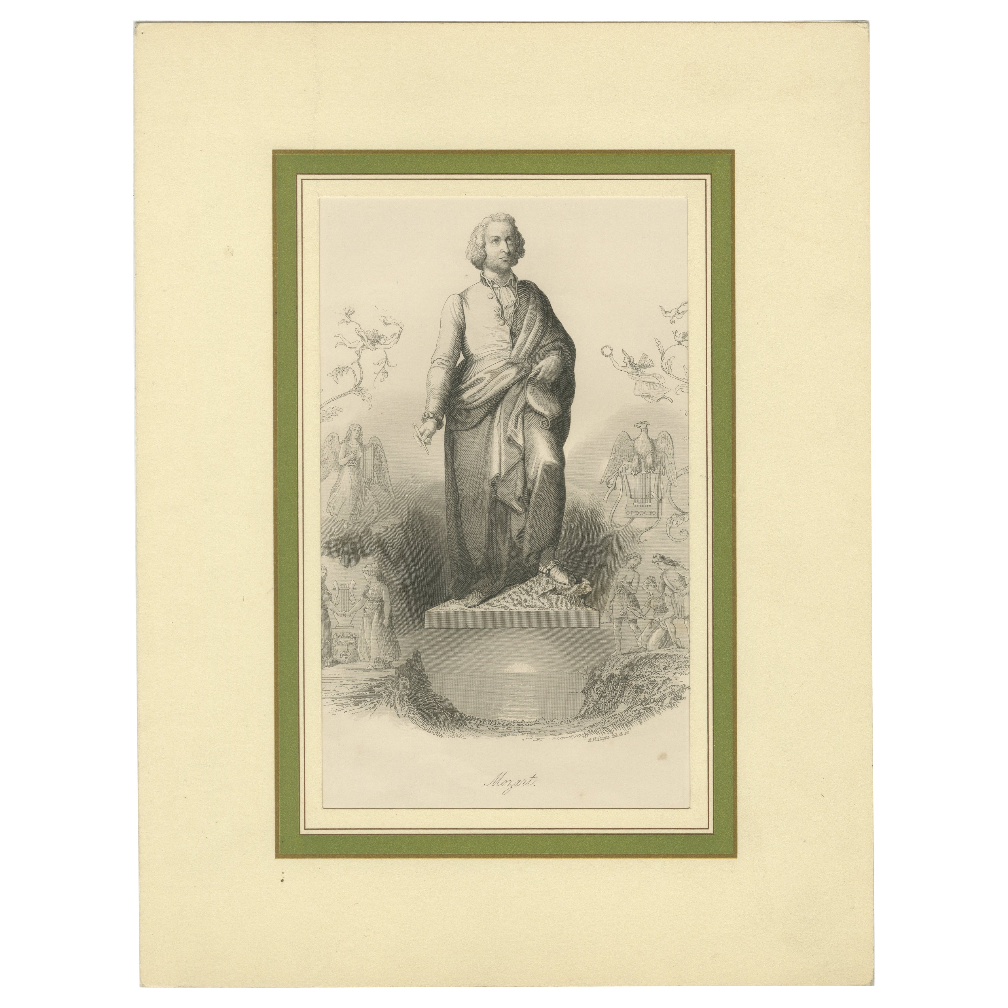 Portrait of Wolfgang Amadeus Mozart, Brain & Payne, London, c. 1830