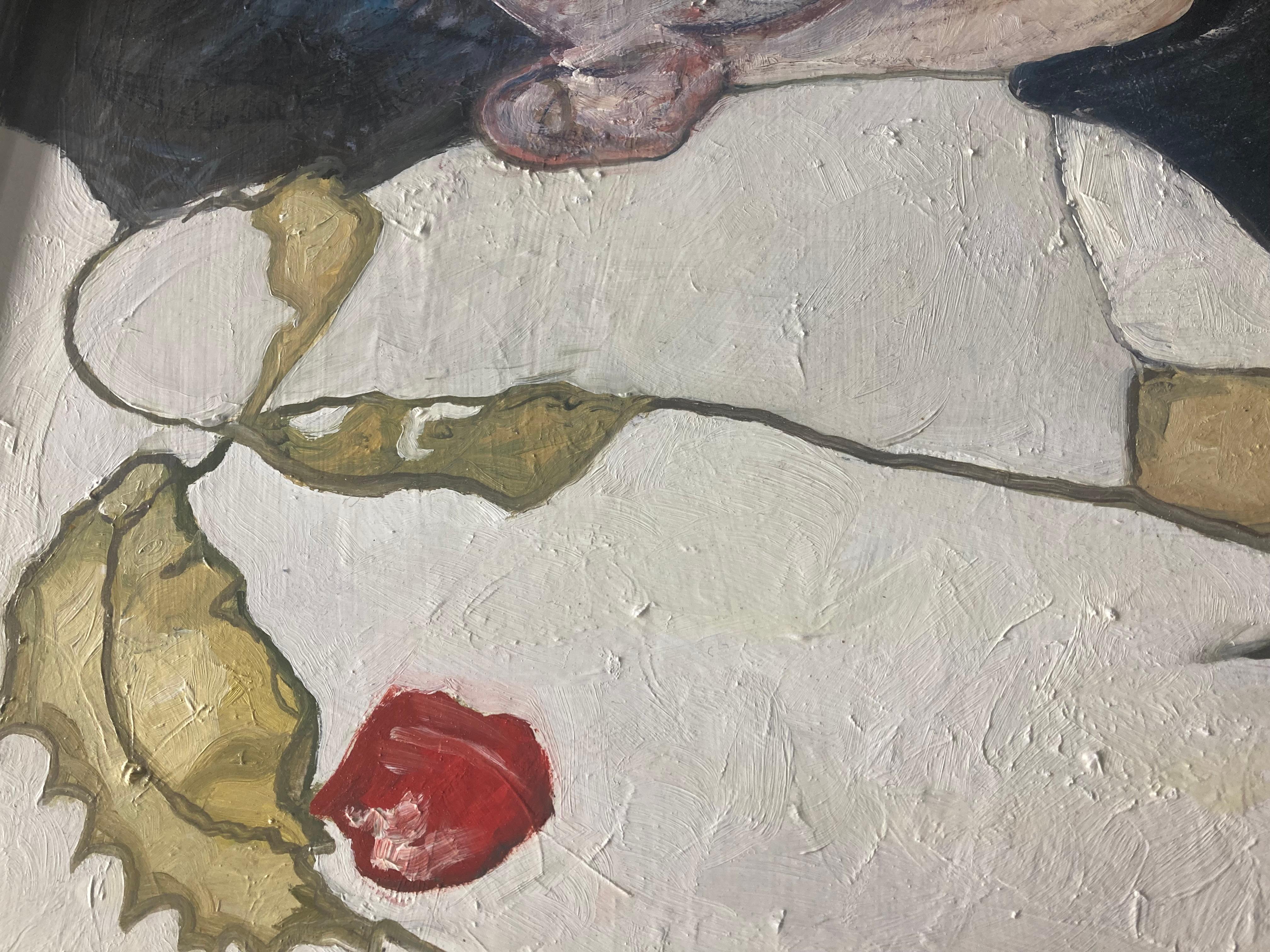 Anglais Portrait d'un jeune homme d'après Schiele en vente