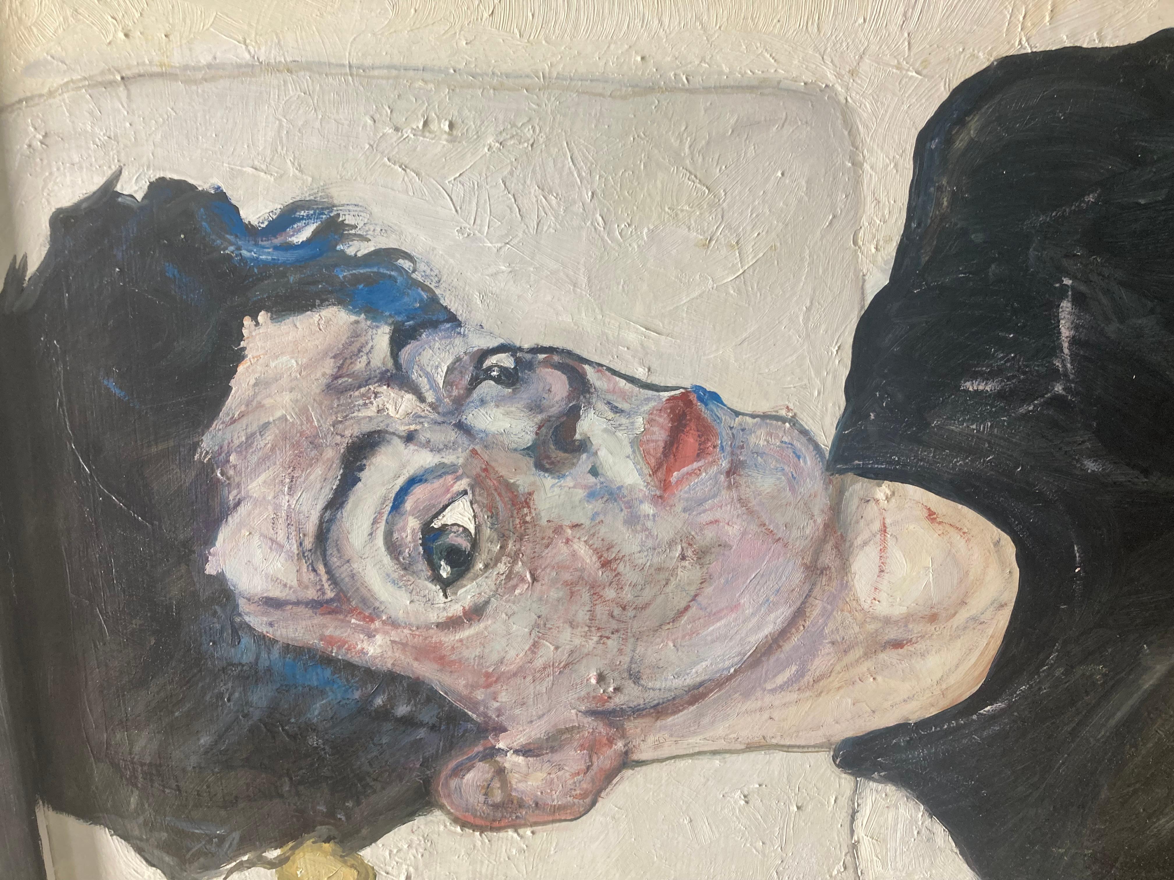 Portrait d'un jeune homme d'après Schiele Bon état - En vente à Kent, Dover