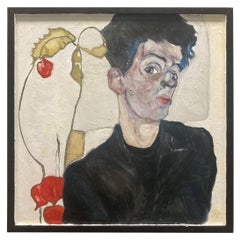 Portrait Of Young Man After Schiele