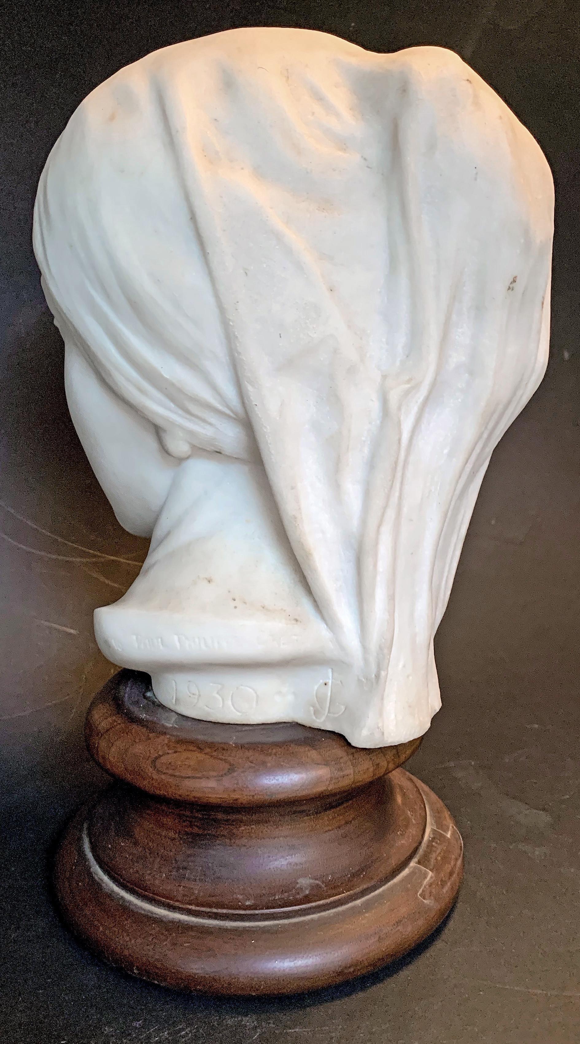 « Portrait de jeune femme », chef-d'œuvre de John Gregory, sculpteur de la Folger Library Excellent état - En vente à Philadelphia, PA