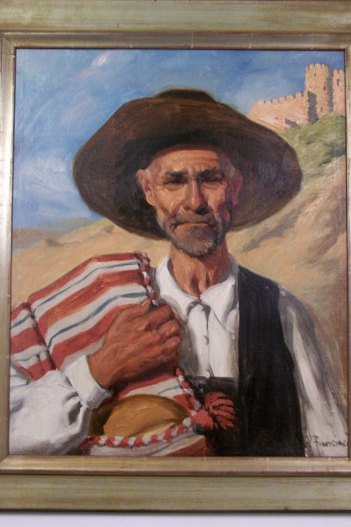 Porträtgemälde des kalifornischen Künstlers John Bond Francisco, frühes 20. Jahrhundert (amerikanisch) im Angebot
