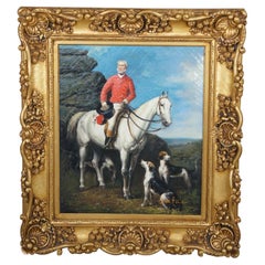 Peinture de Charles Trelawny, maître de la chasse à Dartmoor d'après Francis Grant