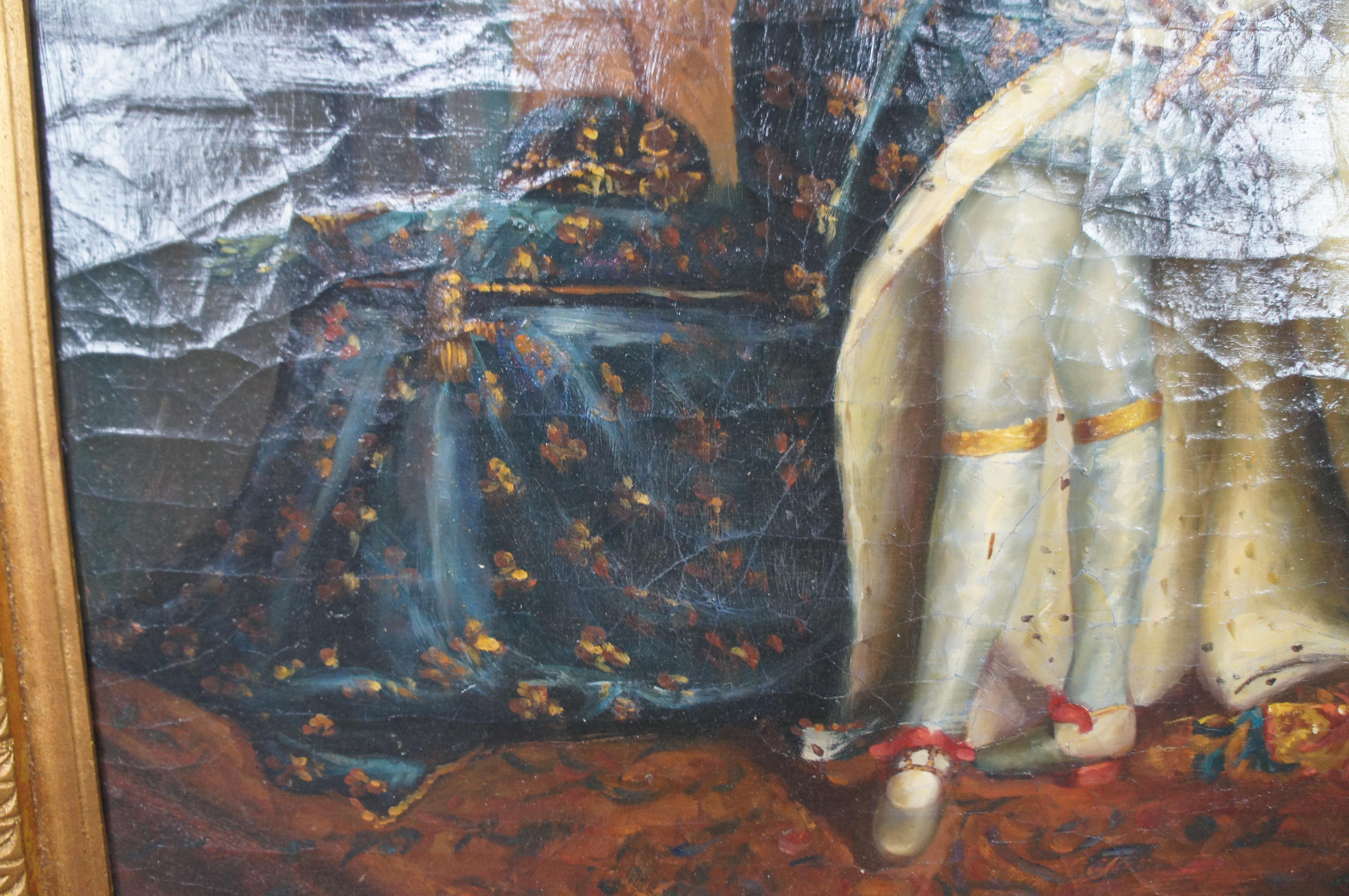 Portrait Painting of Louis XIV in Royal Ceremonial Robes After Hyacinthe Rigaud 5