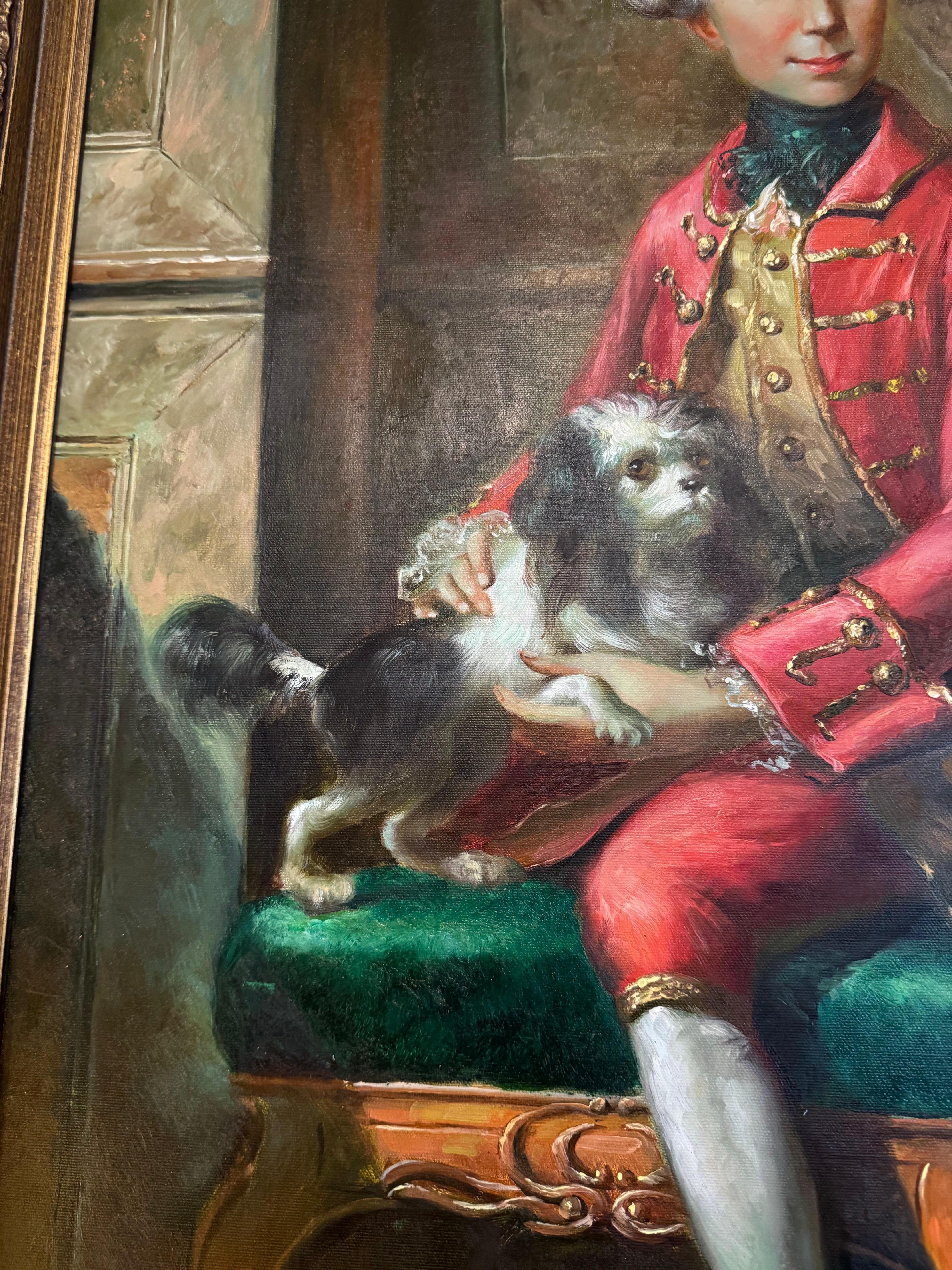 Peinture de portrait de William Ier, inspirée de l'artiste Johann Heinrich Tischbein en vente 4