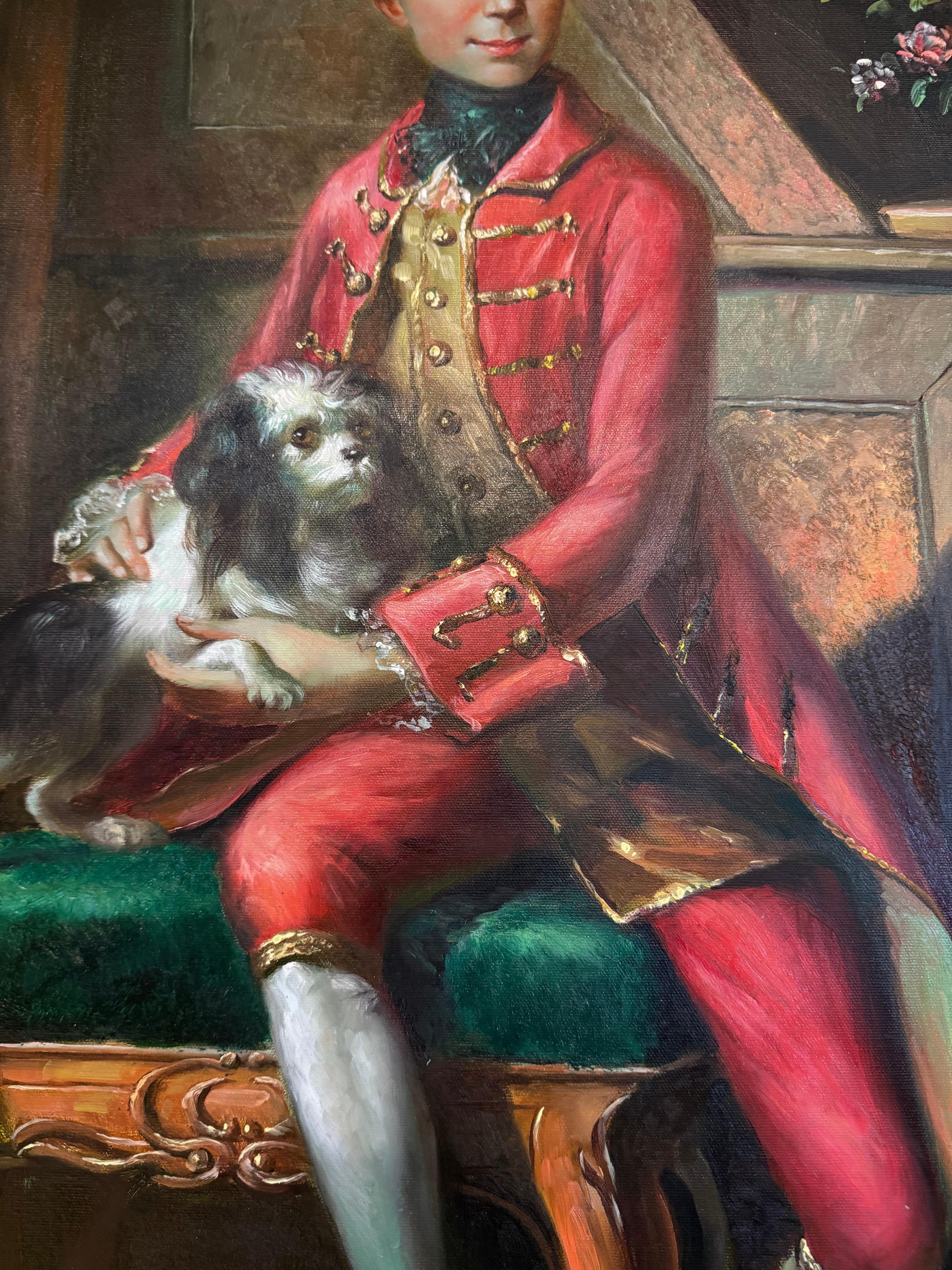 Peinture de portrait de William Ier, inspirée de l'artiste Johann Heinrich Tischbein en vente 5