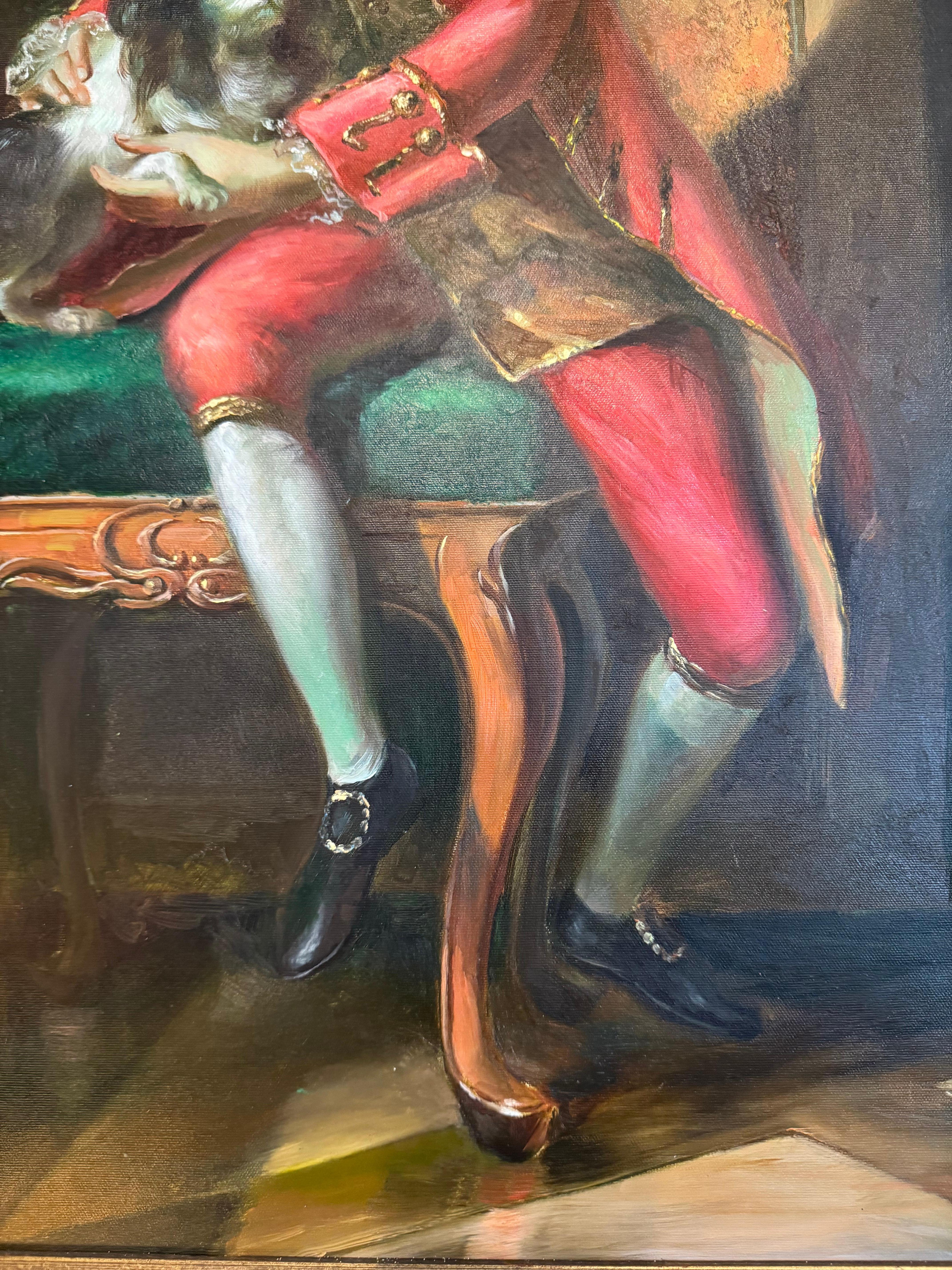 Peinture de portrait de William Ier, inspirée de l'artiste Johann Heinrich Tischbein en vente 7