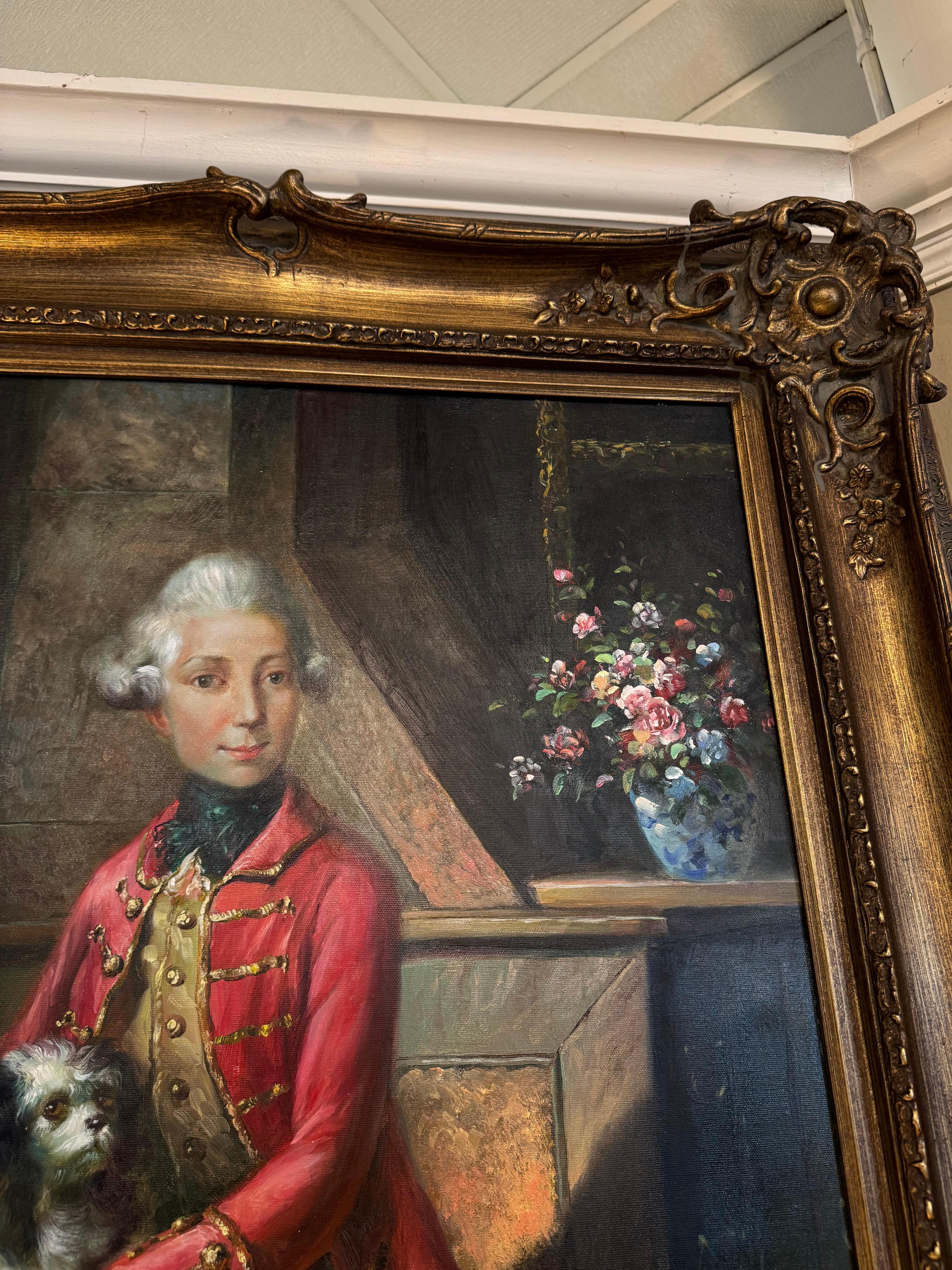 Classique américain Peinture de portrait de William Ier, inspirée de l'artiste Johann Heinrich Tischbein en vente