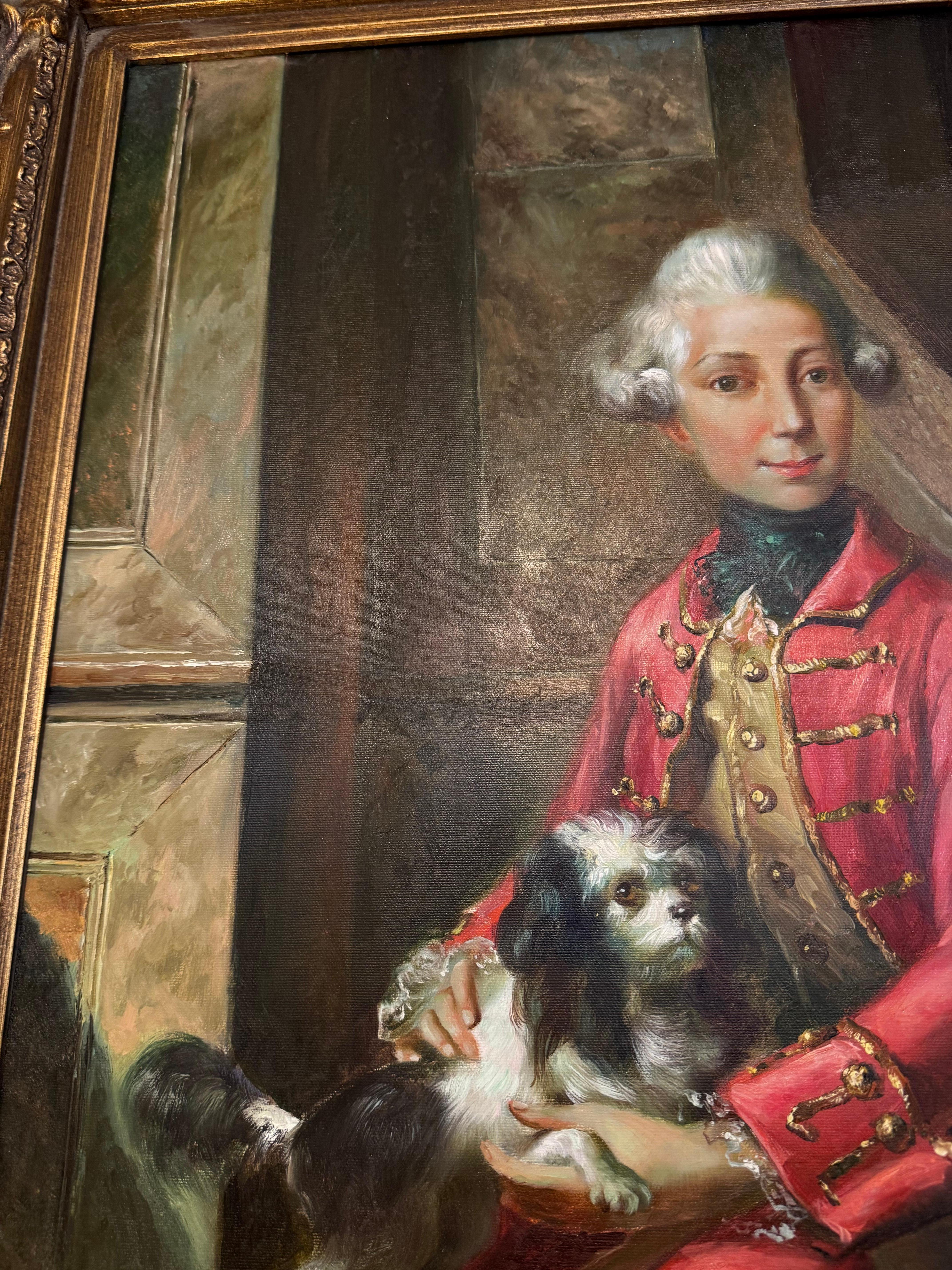 Américain Peinture de portrait de William Ier, inspirée de l'artiste Johann Heinrich Tischbein en vente
