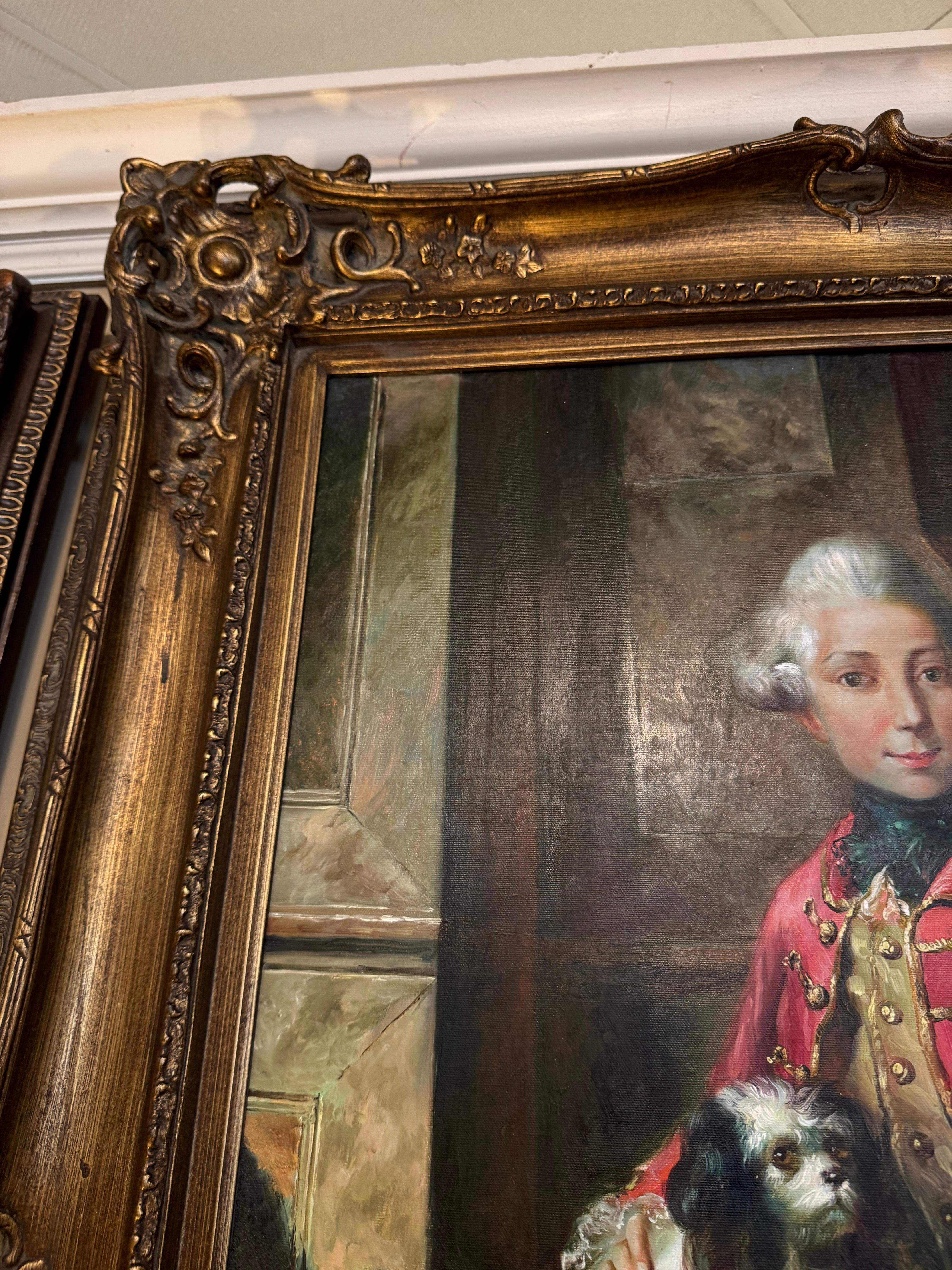 Peinture de portrait de William Ier, inspirée de l'artiste Johann Heinrich Tischbein Bon état - En vente à Birmingham, AL