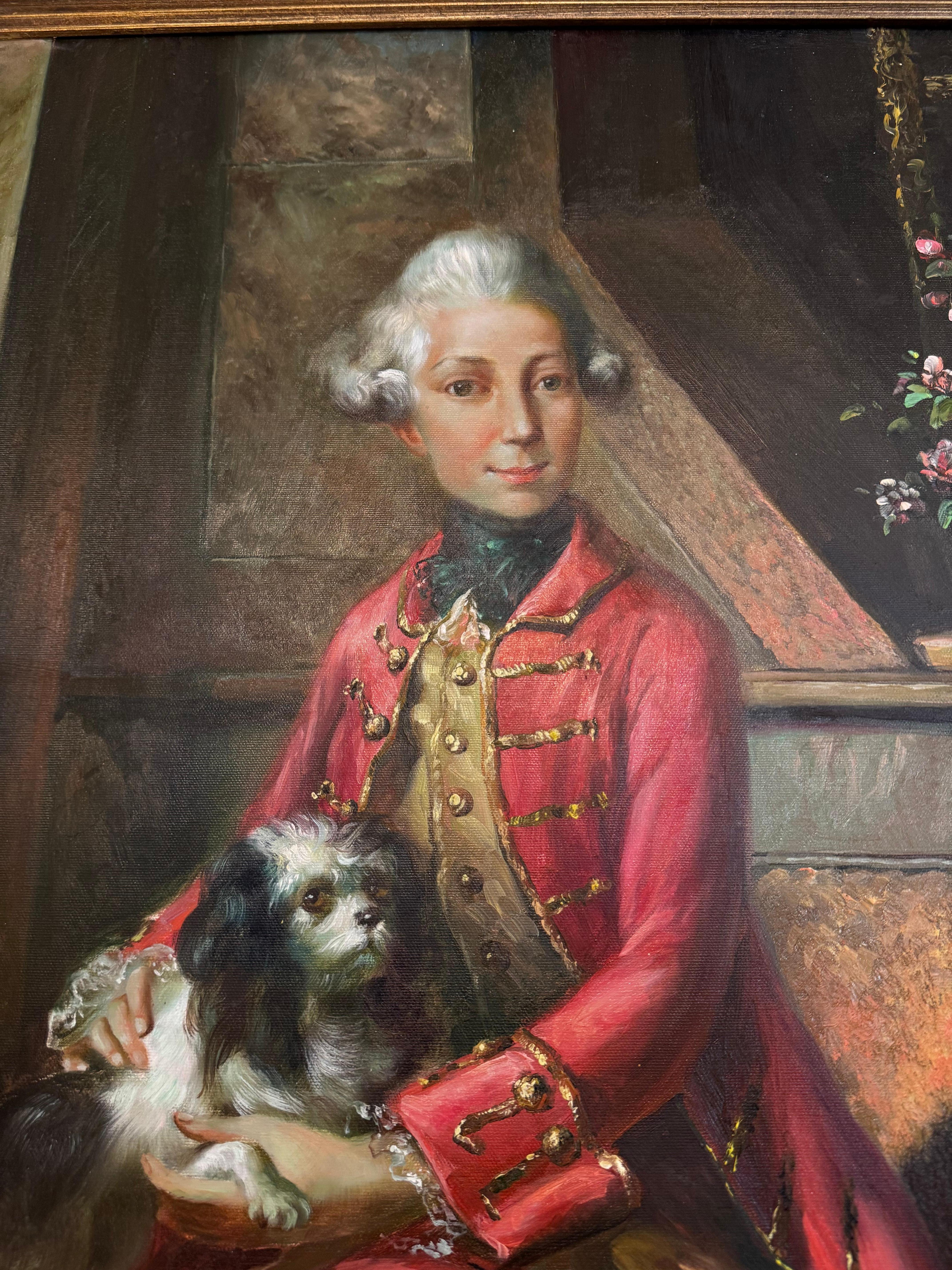 Toile Peinture de portrait de William Ier, inspirée de l'artiste Johann Heinrich Tischbein en vente