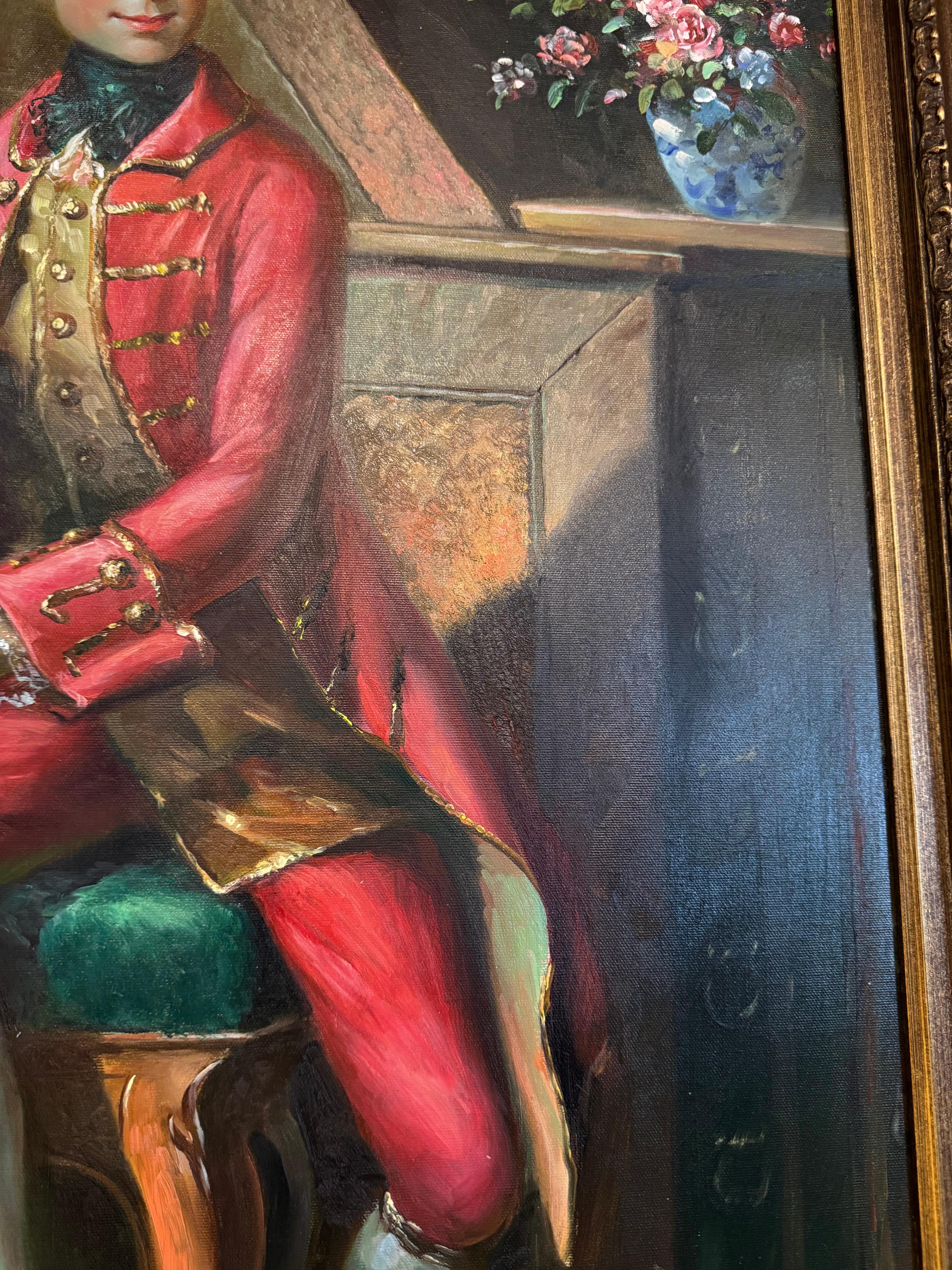 Peinture de portrait de William Ier, inspirée de l'artiste Johann Heinrich Tischbein en vente 2