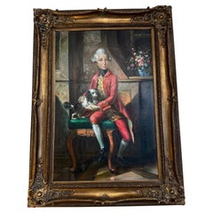 Portrait painting of William I, inspired from artist Johann Heinrich Tischbein