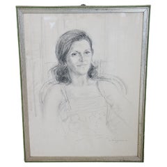 Portrait, Pencil on Paper, Dated 1975s, Signed by William Boissevain